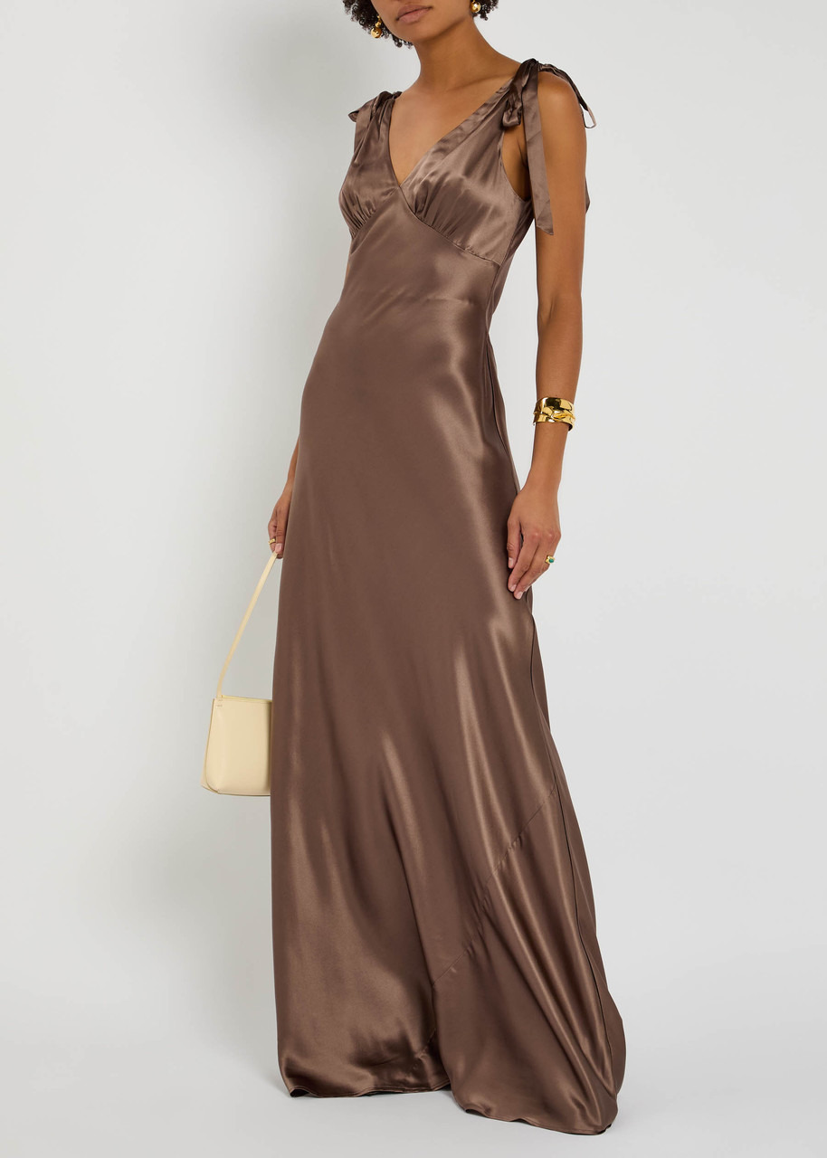 Reformation Pernille Silk Gown - 4