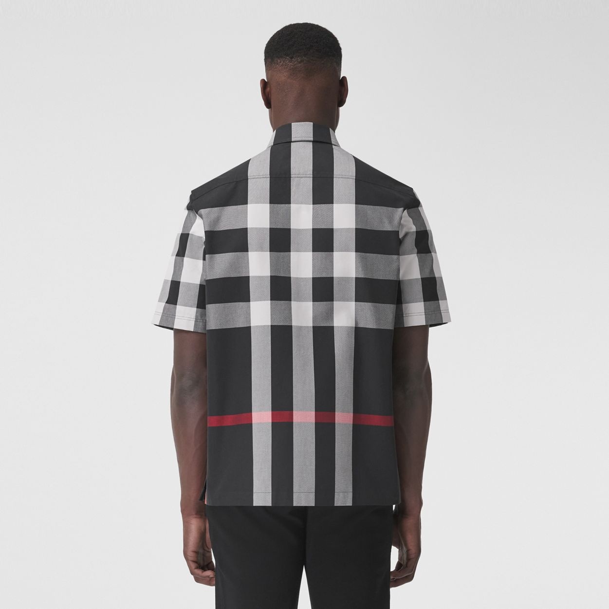 Short-sleeve Check Cotton Shirt - 4