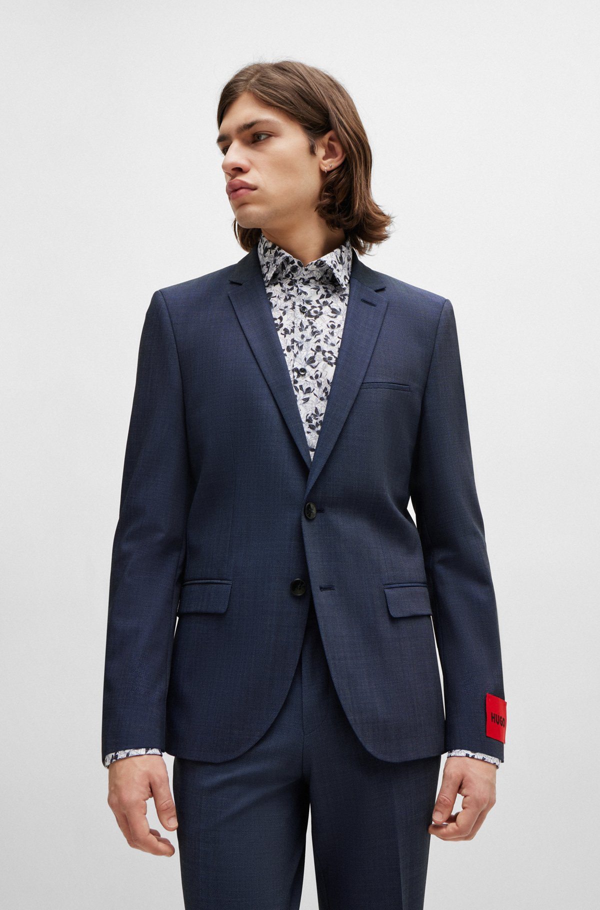 EXTRA-SLIM-FIT JACKET IN STRETCH TWILL - 2