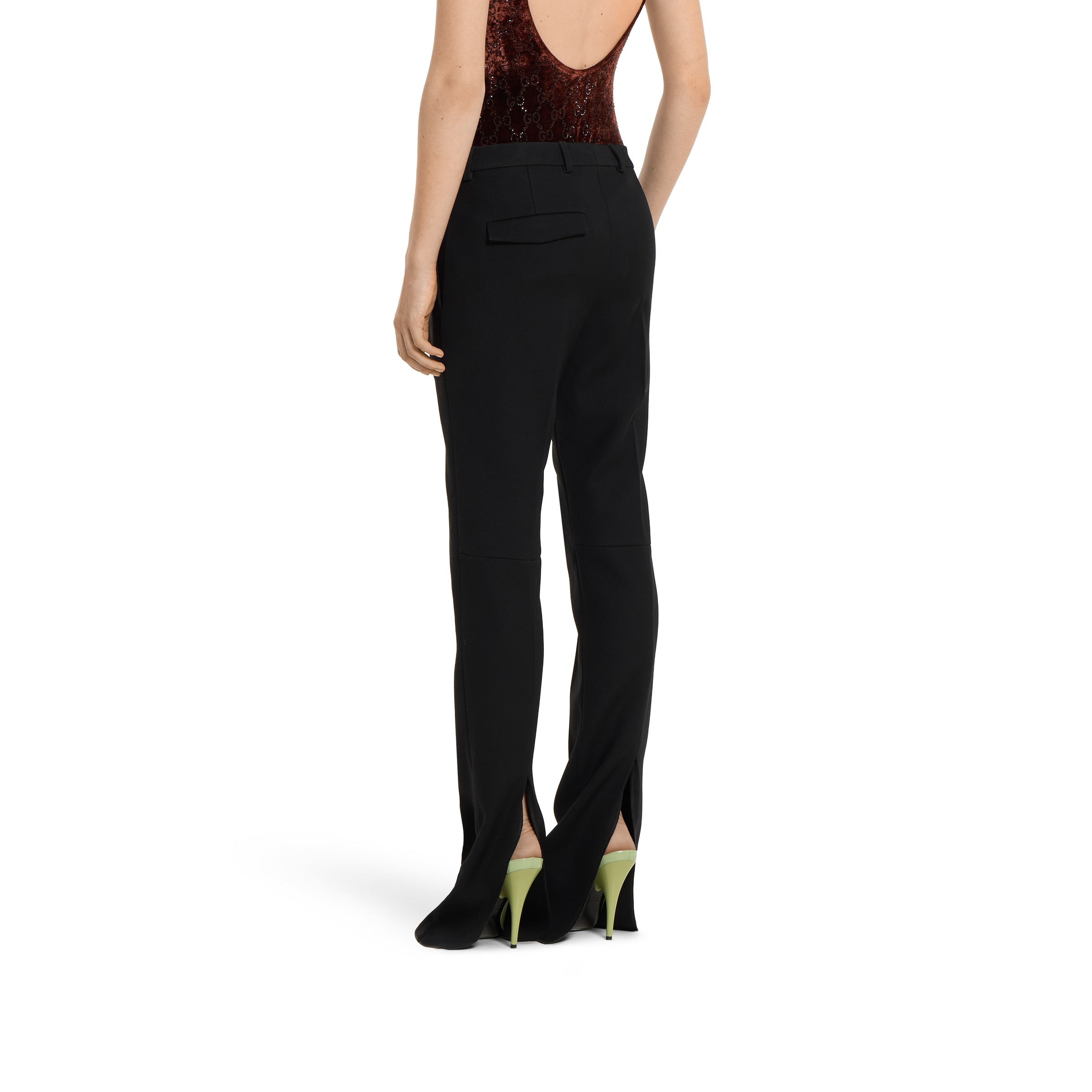 Dry crêpe wool pant - 4