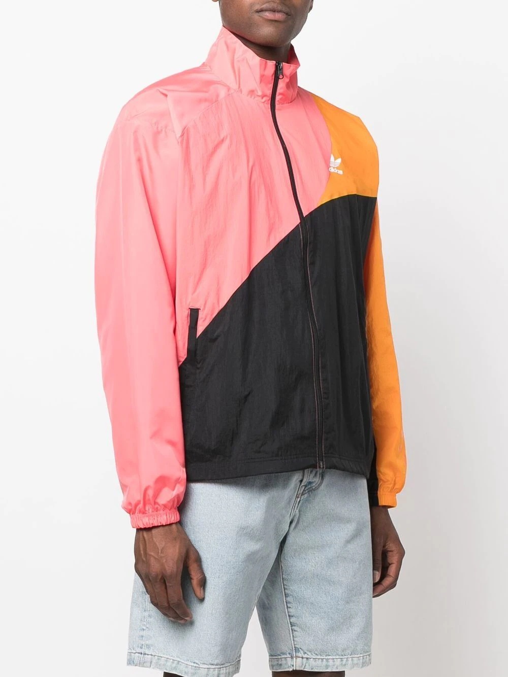 colour-block track jacket - 3