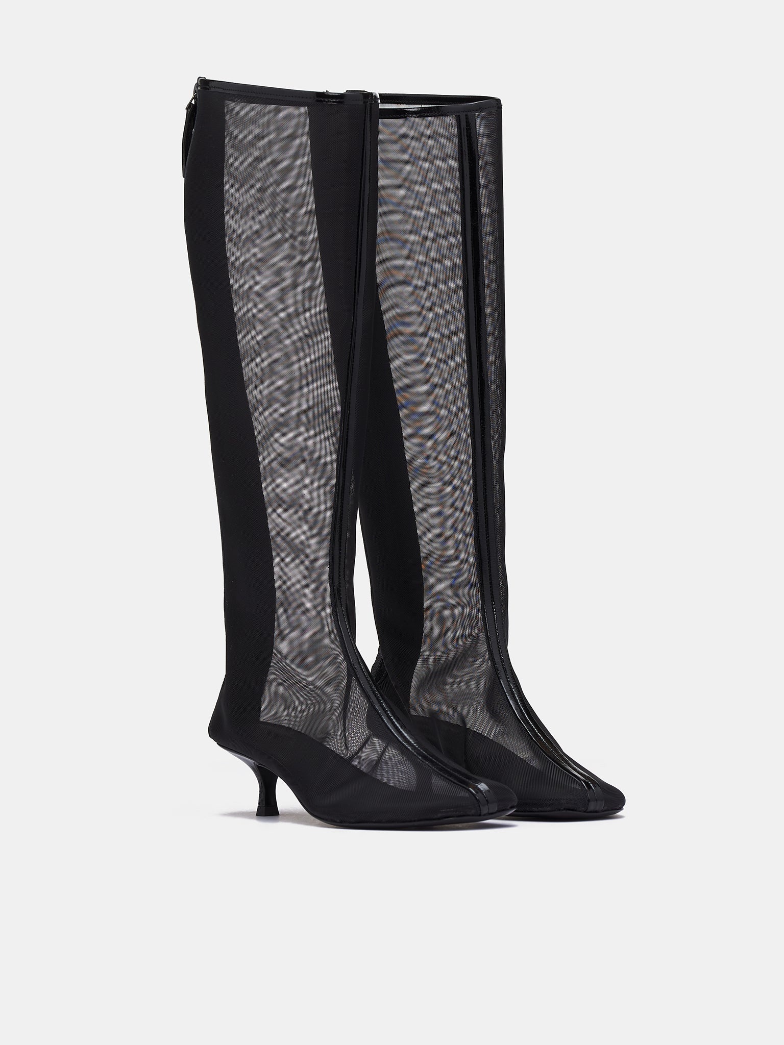Mesh Calf-High Boots - 2