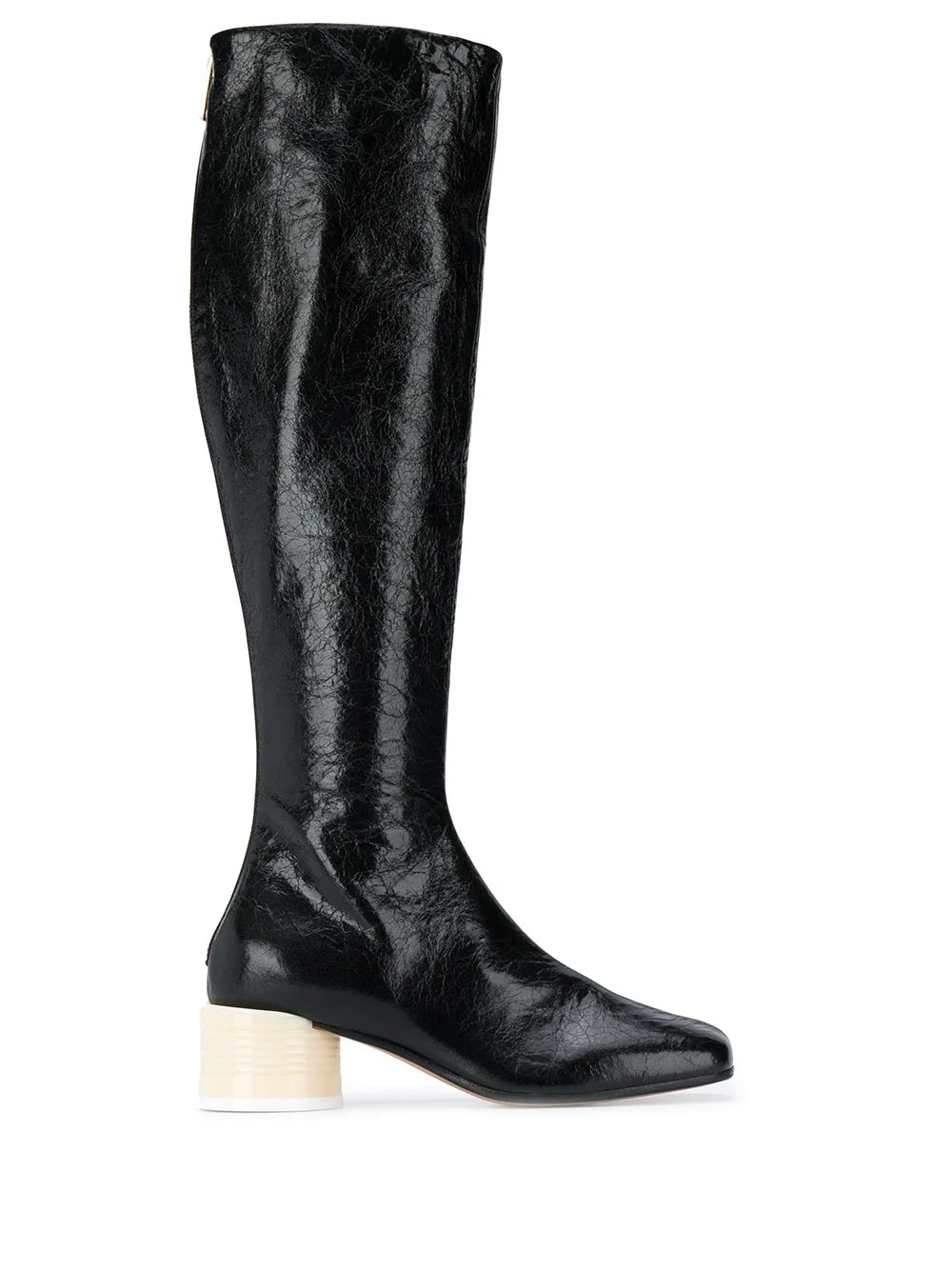 knee-length block heel boots - 1