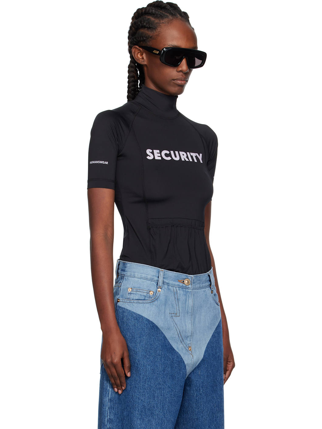 Black 'Security' Pocket Turtleneck - 2