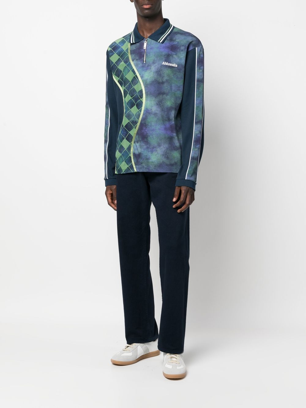 abstract-print polo shirt - 2