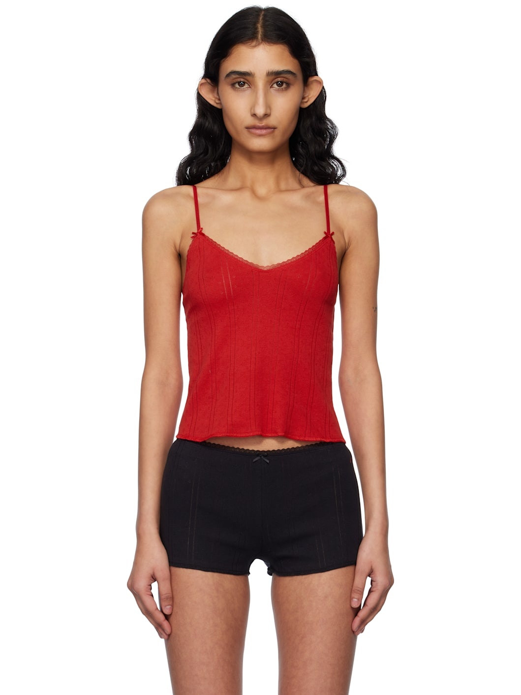 Red 'The Long' Camisole - 1