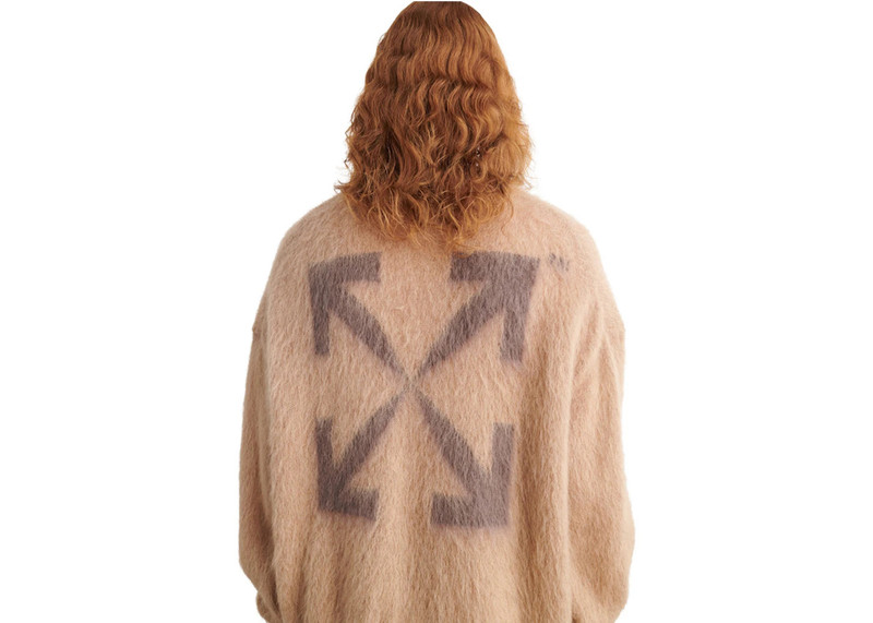 Off-White OFF-WHITE Arrow Mohair Skate Knit Camel outlook