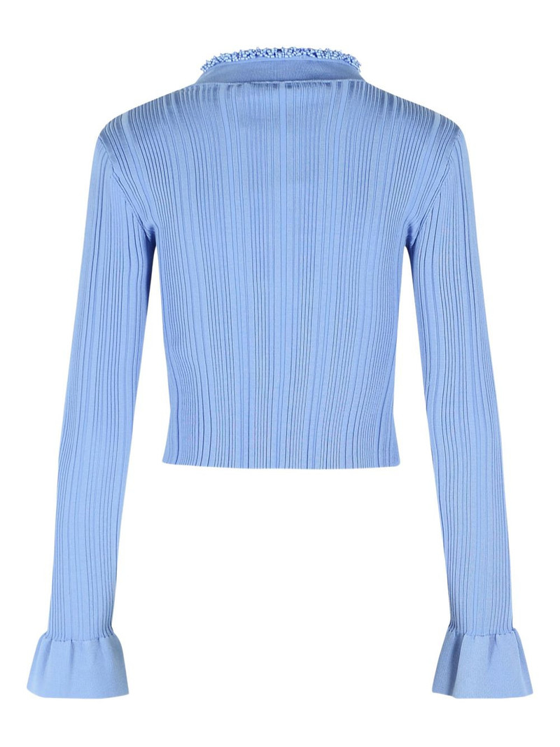 self-portrait flared-sleeve cardigan outlook