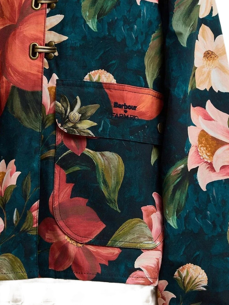 x FARM Rio floral-print collared jacket 7