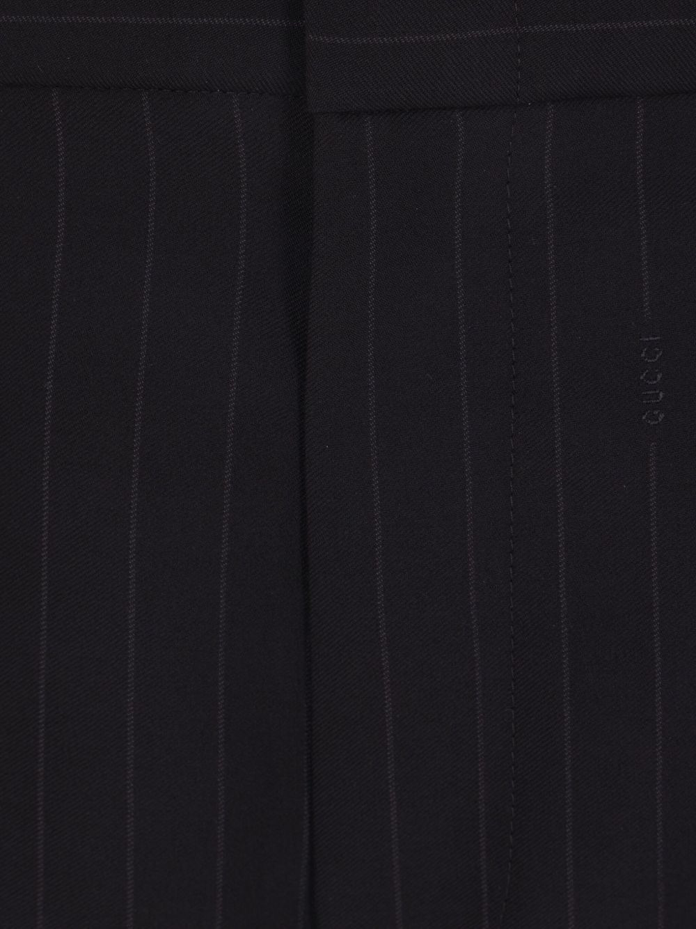 pinstripe wool jacquard trousers - 4