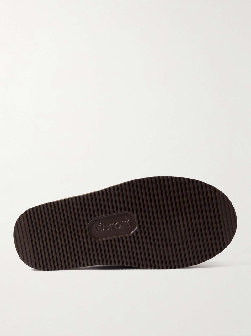 ZAVO-VS Webbing-Trimmed 스웨드 Mules 3