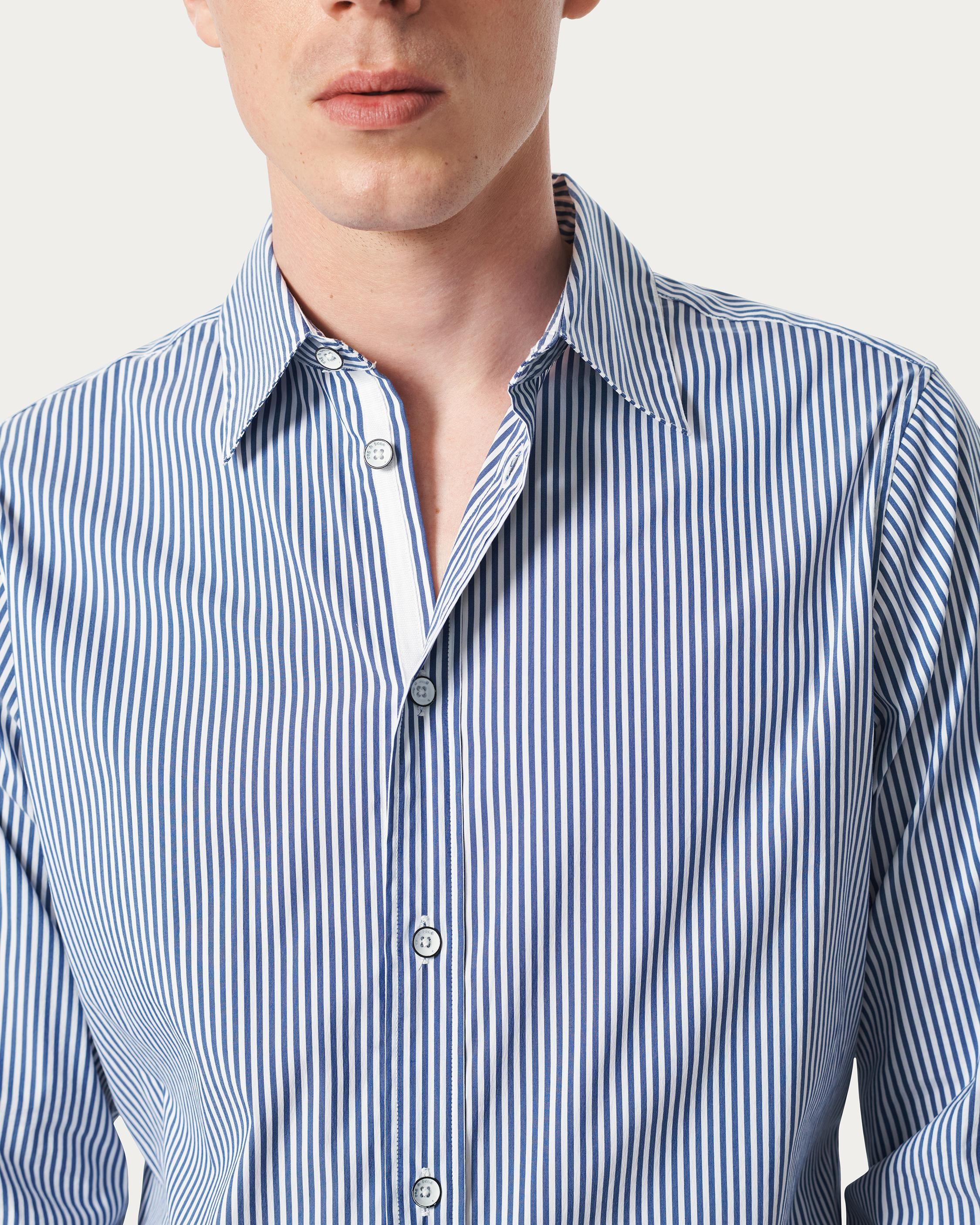 Patrick Striped Poplin Shirt - 4