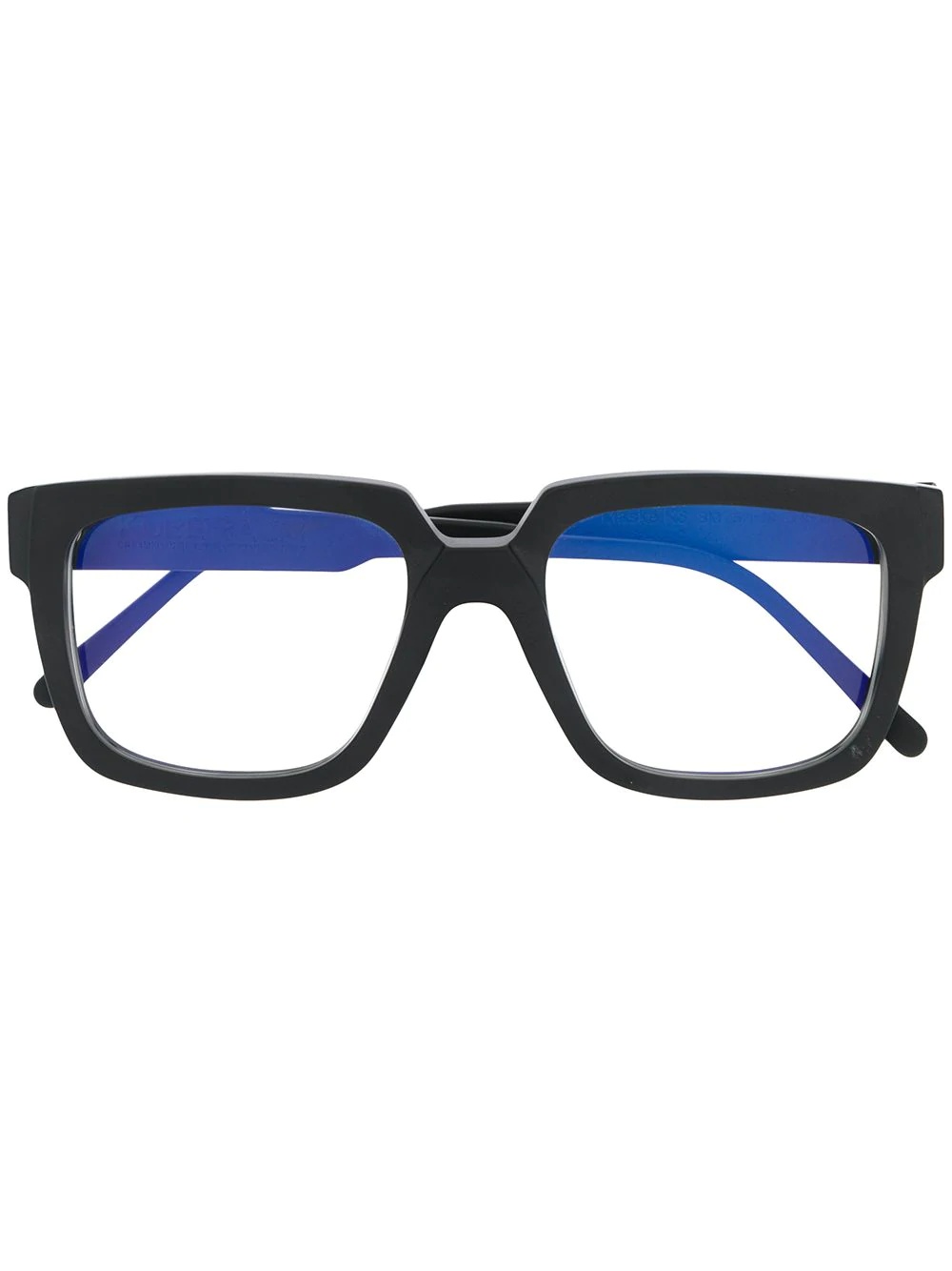 two tone square frame glasses - 1