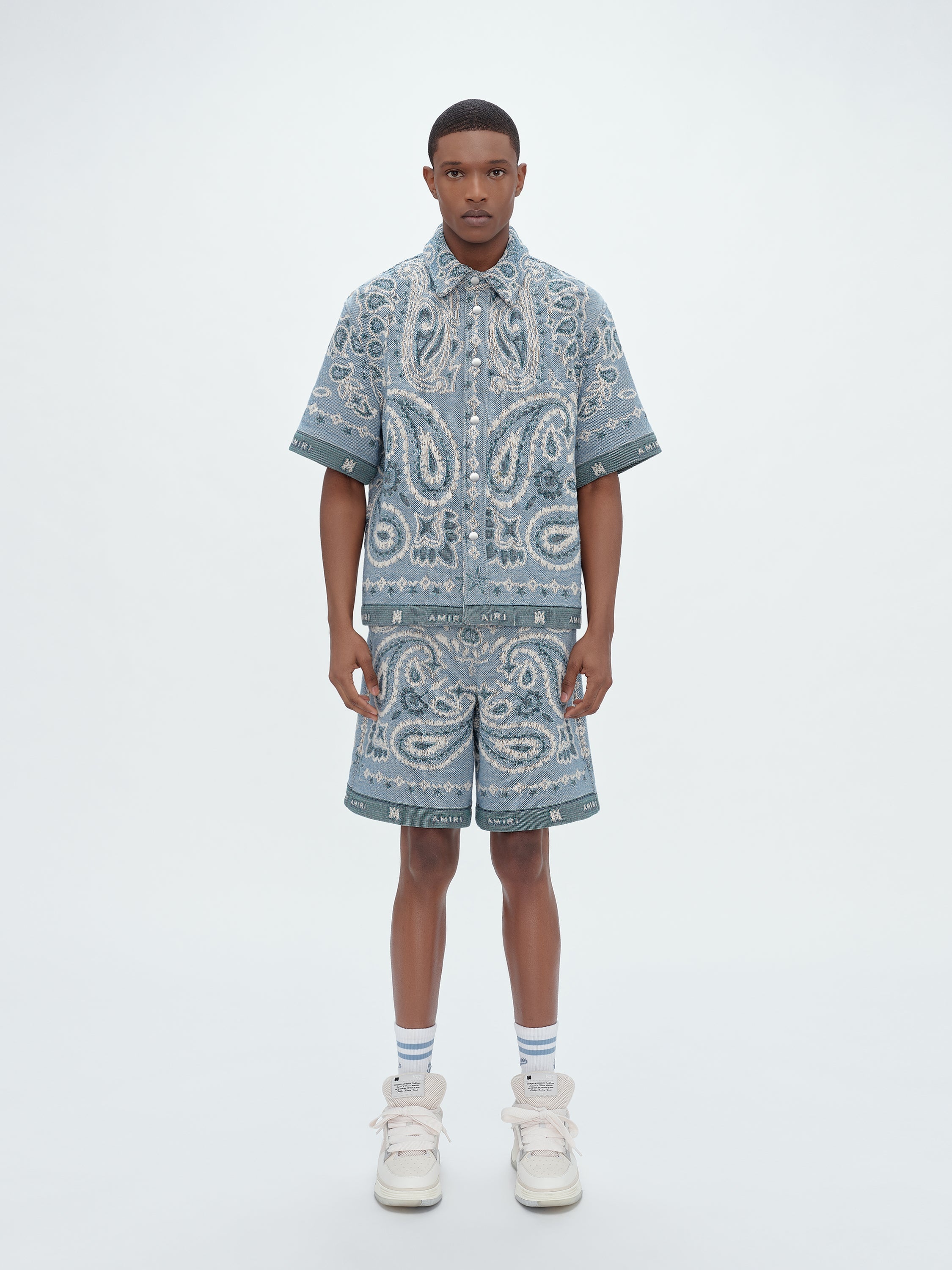 TAPESTRY BANDANA BAGGY SHORTS - 2