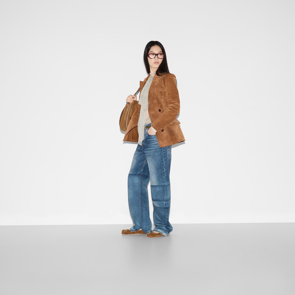 Two-toned denim pant - 6