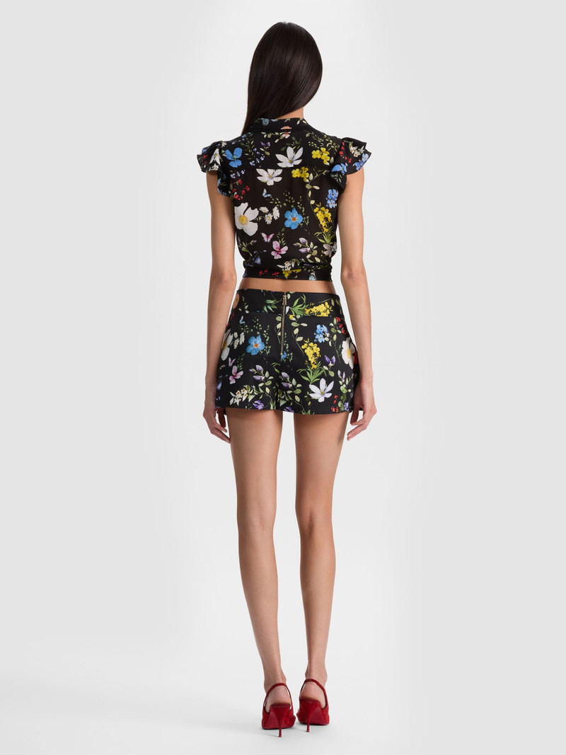 Alice + Olivia NOAH PLEATED MINI SKORT outlook