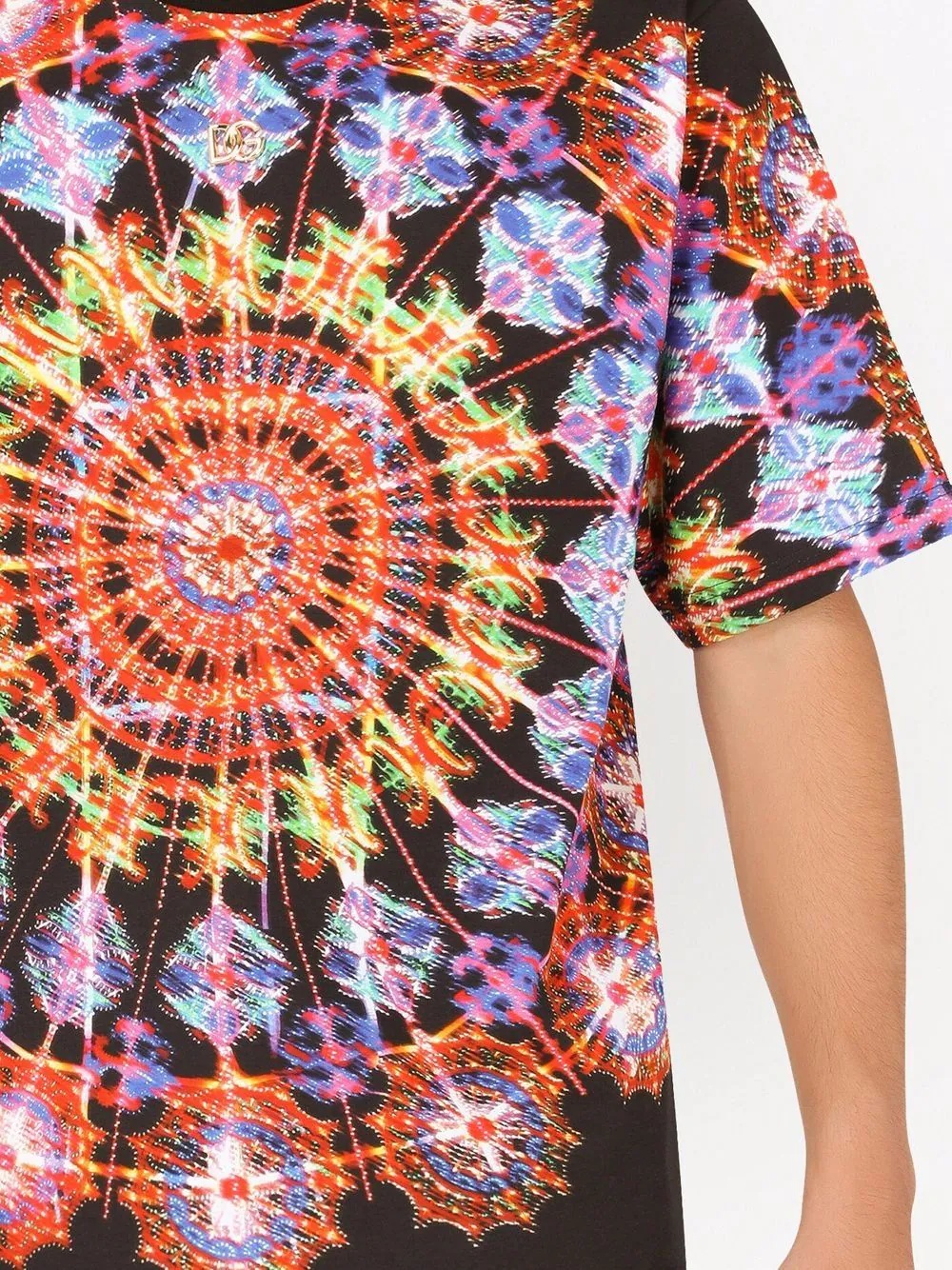 kaleidoscope print short-sleeve T-shirt - 5