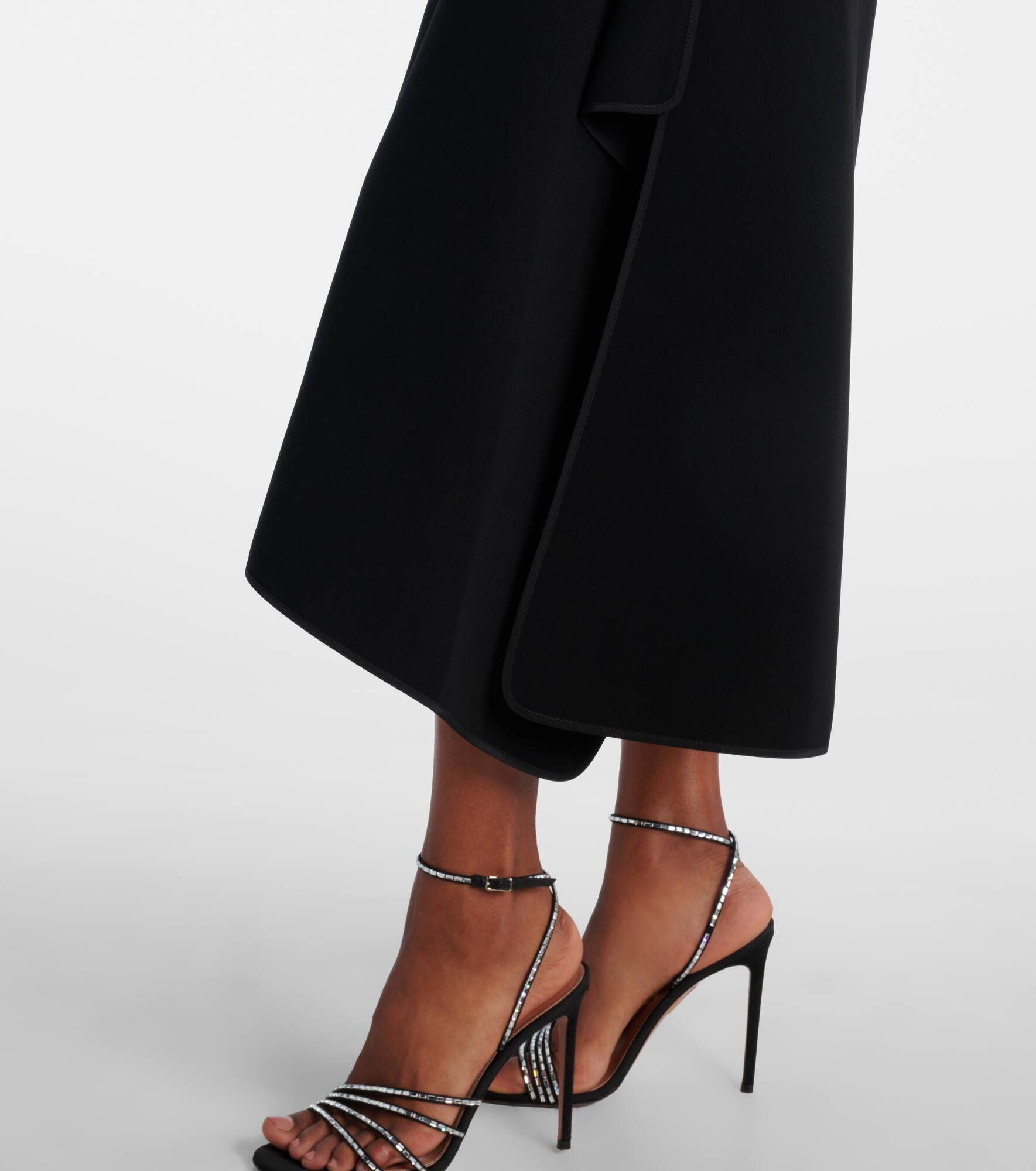 Diadem draped asymmetric midi dress - 5