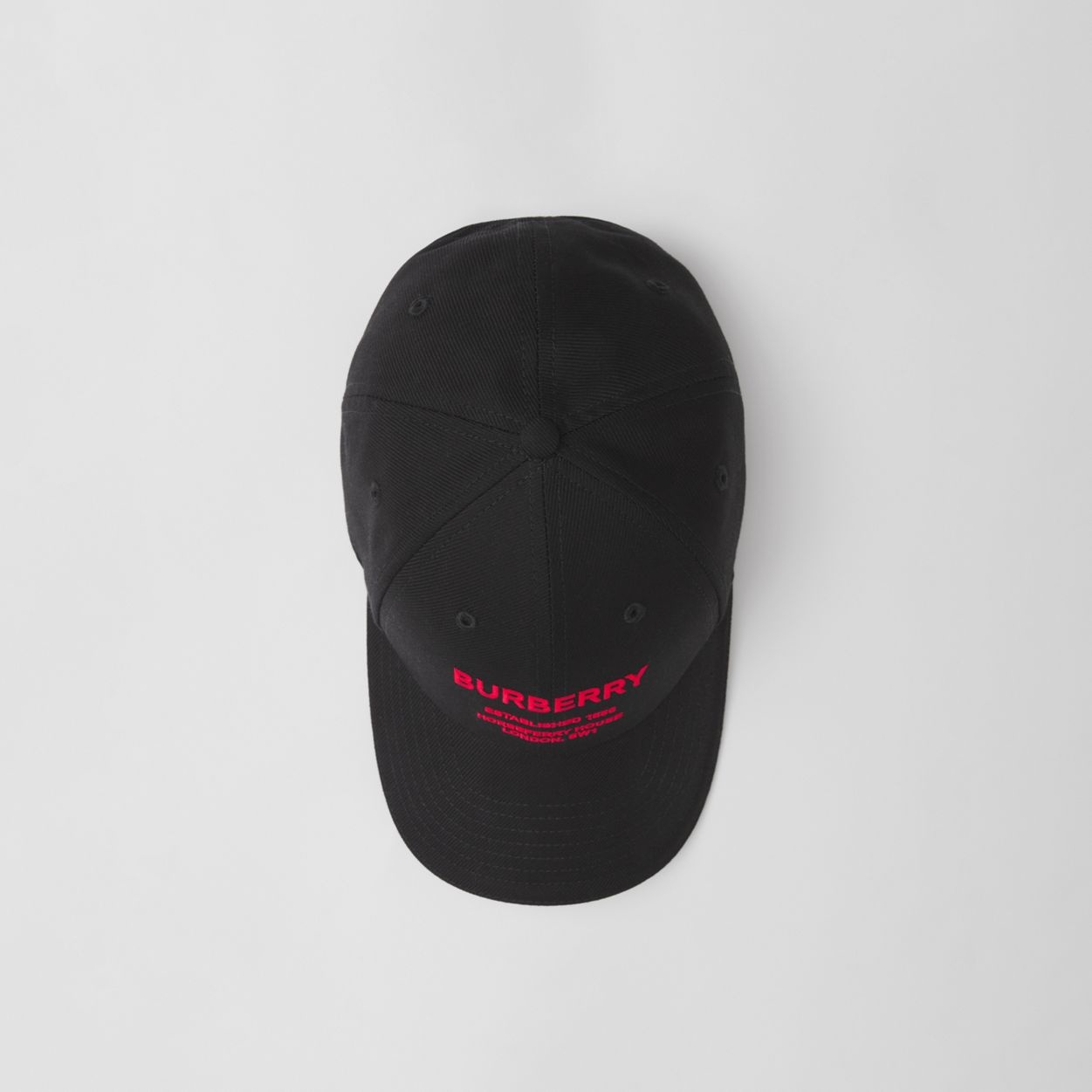 Horseferry Motif Cotton Twill Baseball Cap - 6