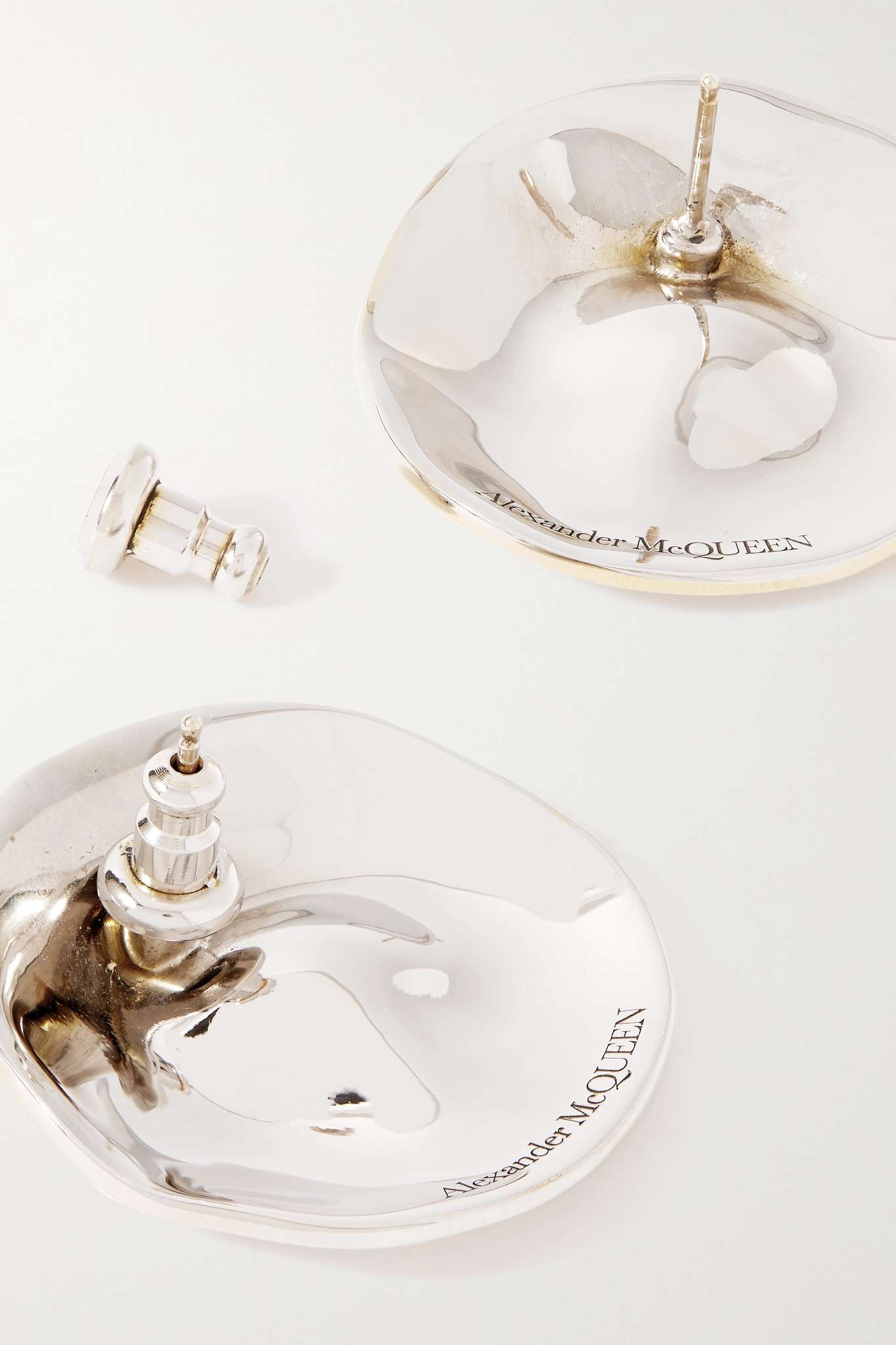 Beam Small silver-tone earrings - 3