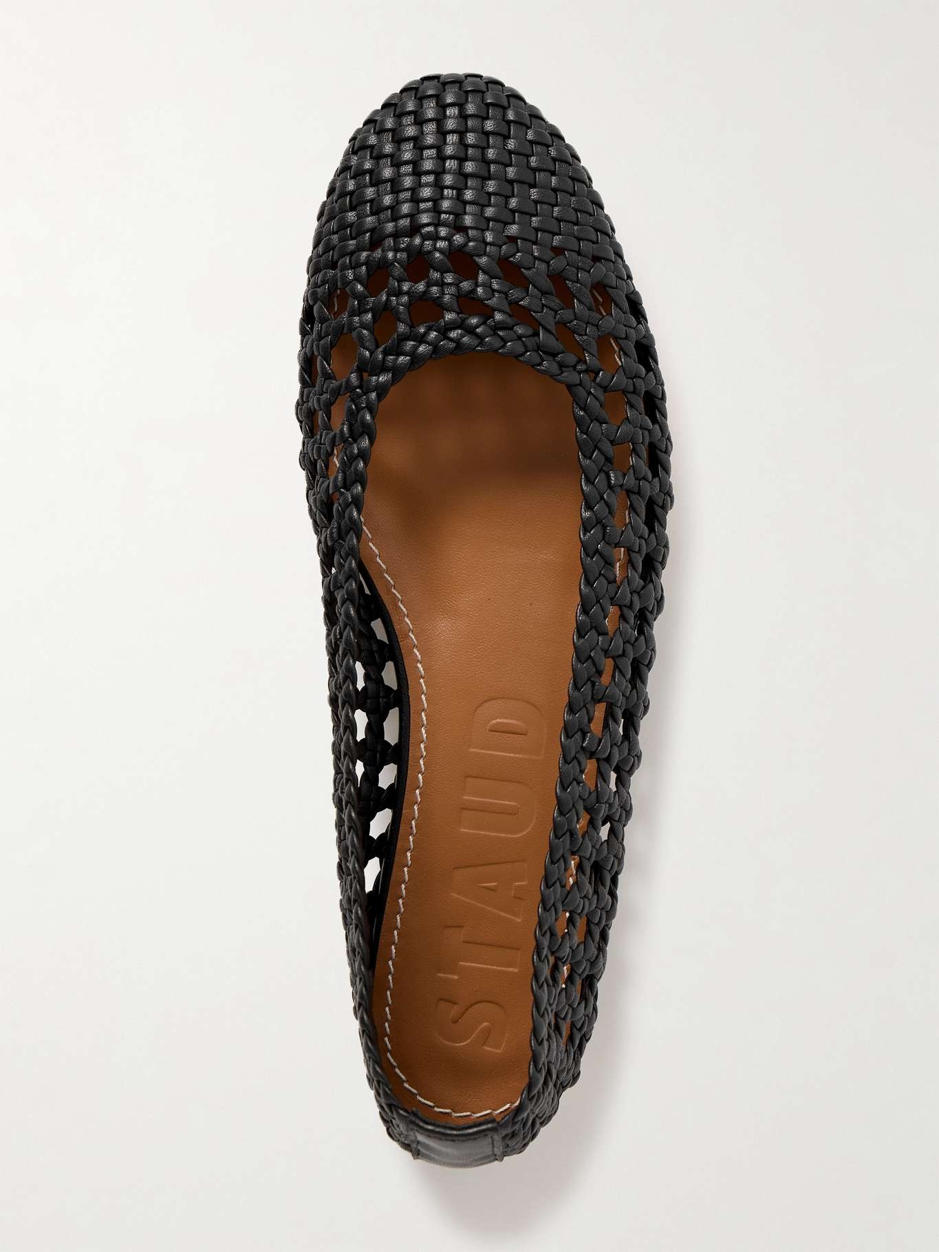 Nell woven leather ballet flats - 5