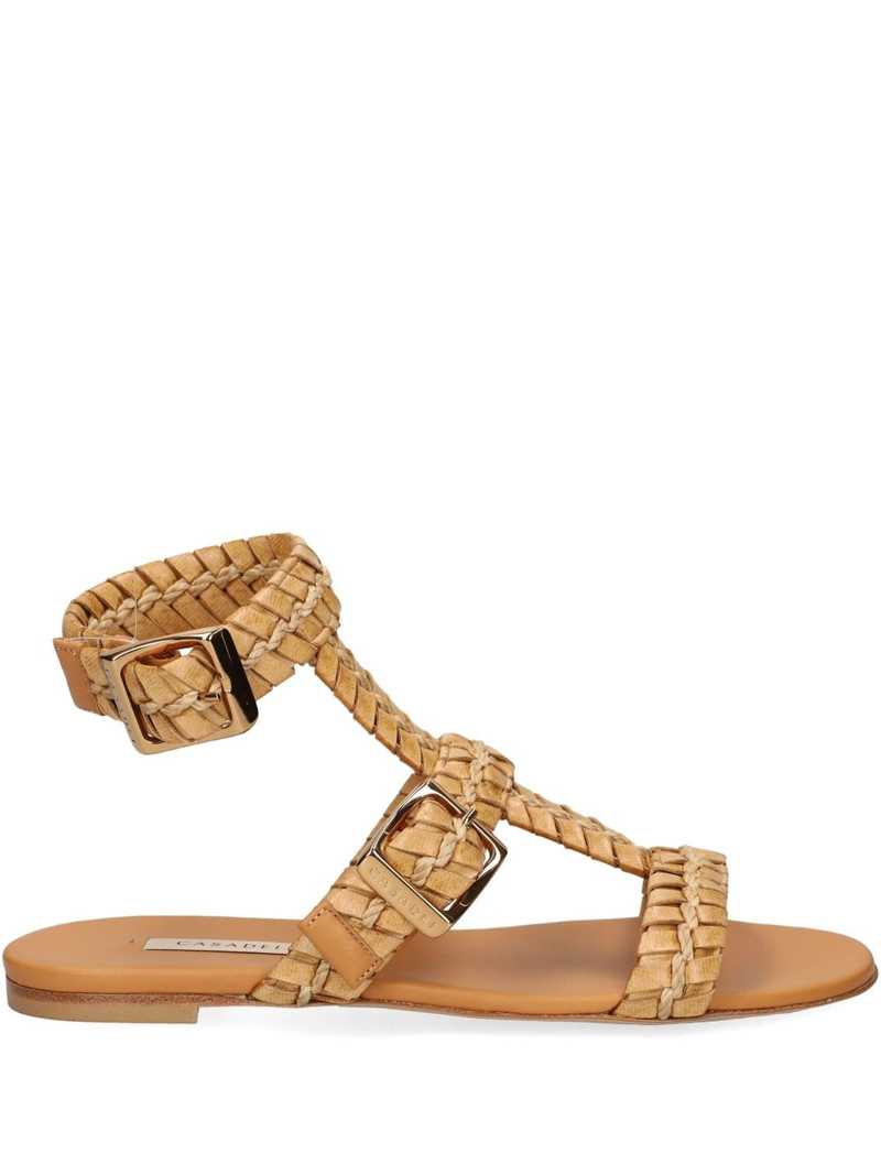 braided-strap flat sandals 1