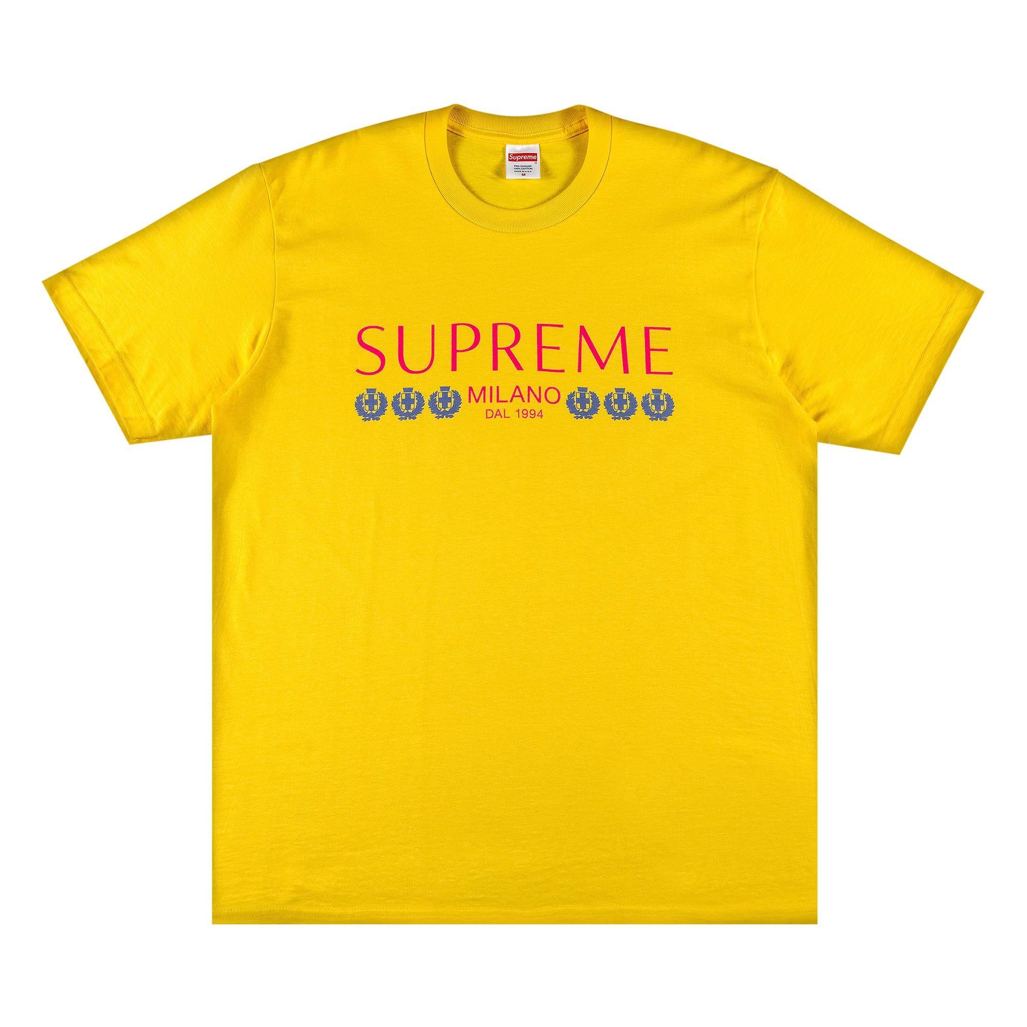 Supreme Milano Tee 'Yellow' - 1