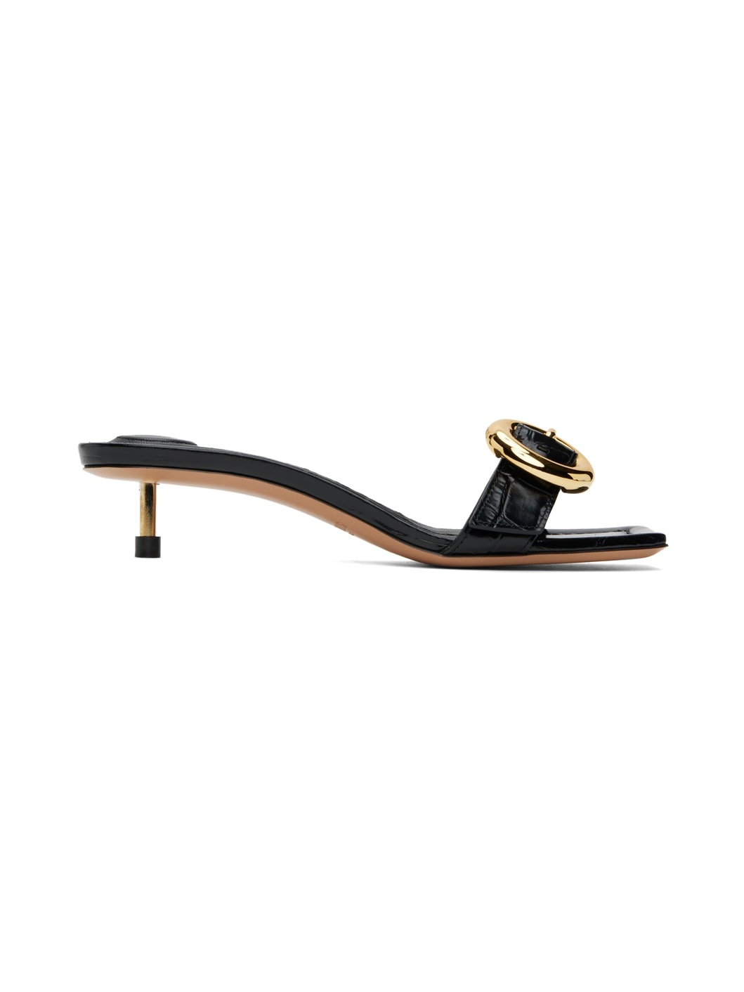 Black 'Les sandales Regalo basses' Heeled Sandals - 1