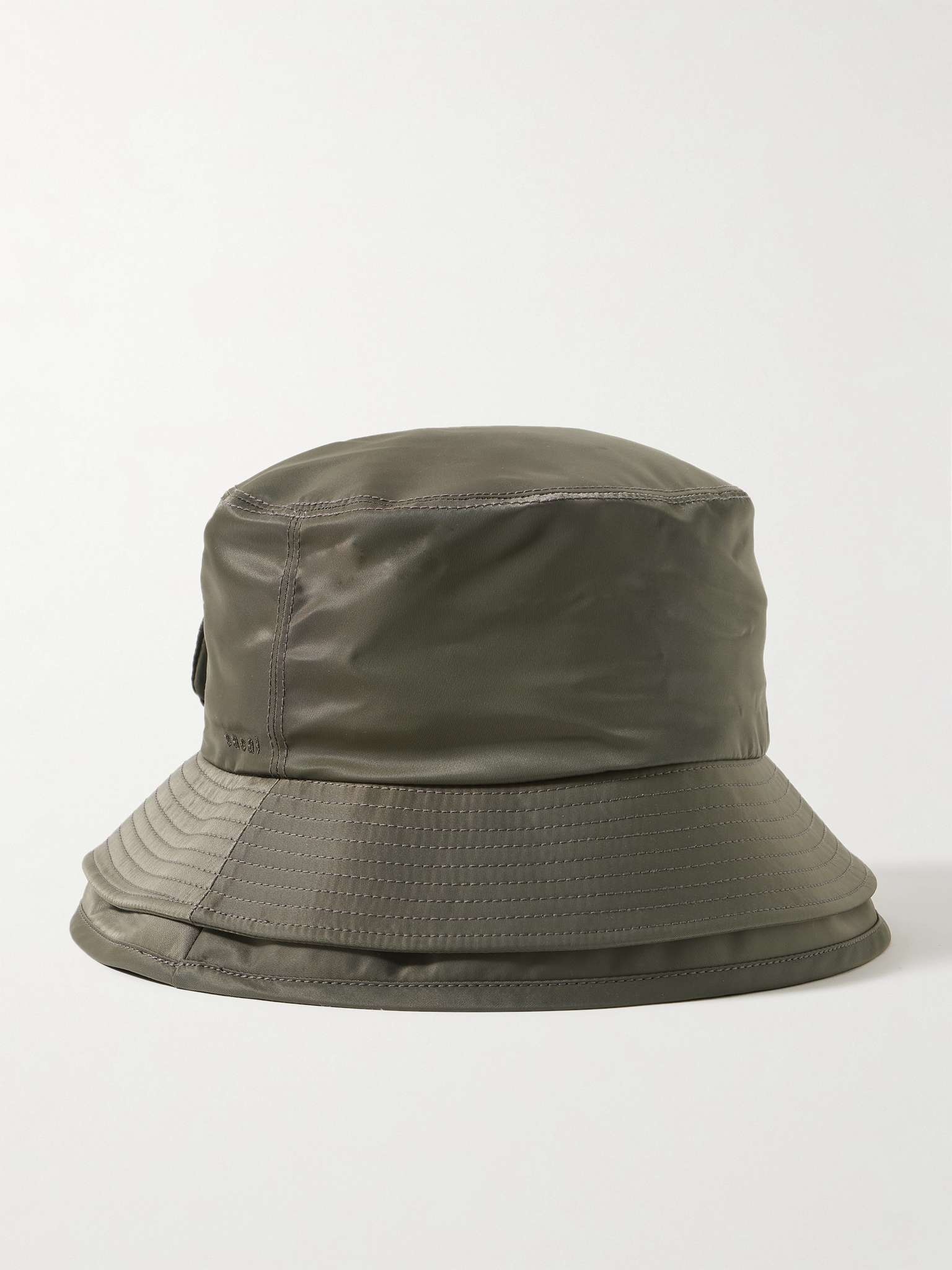 Layered Nylon Bucket Hat - 4
