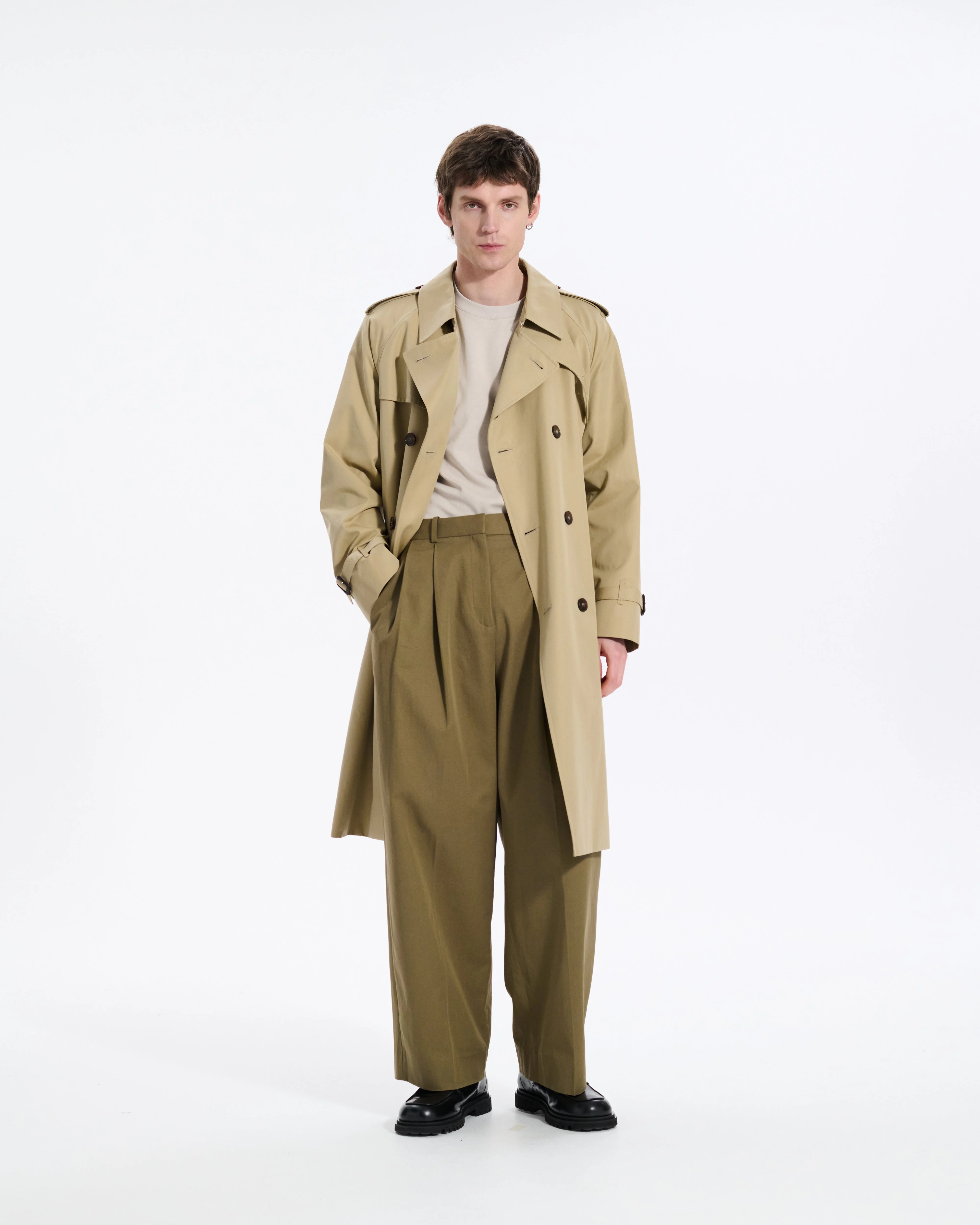 Blanefield Gabardine Double Breasted Trench Coat - 1