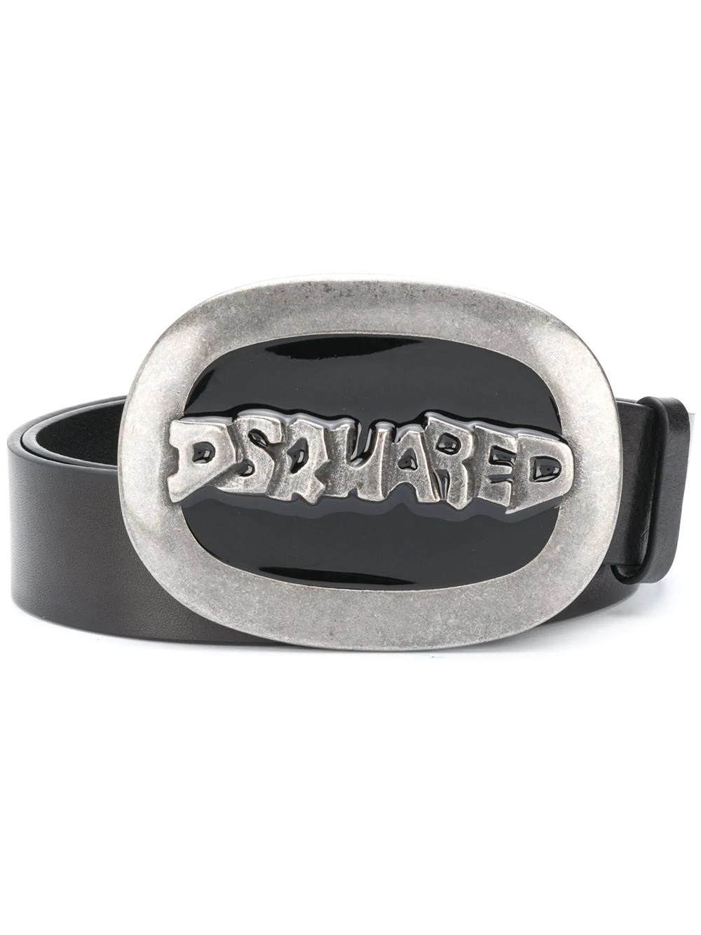 graffiti logo buckle belt - 1