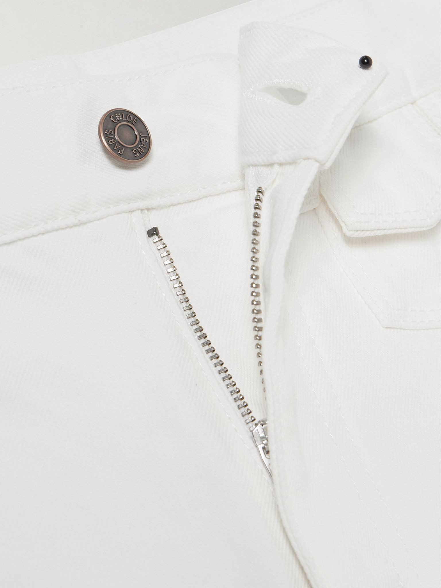 High-rise straight-leg jeans White - 5