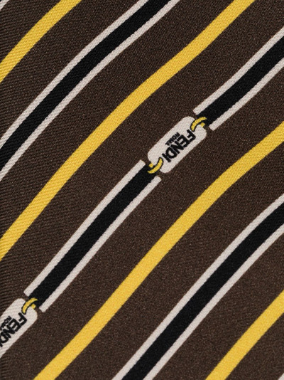 FENDI striped silk tie outlook