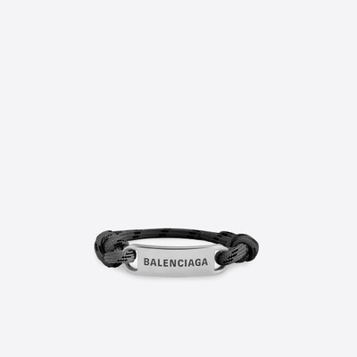 BALENCIAGA Plate Bracelet in Black outlook