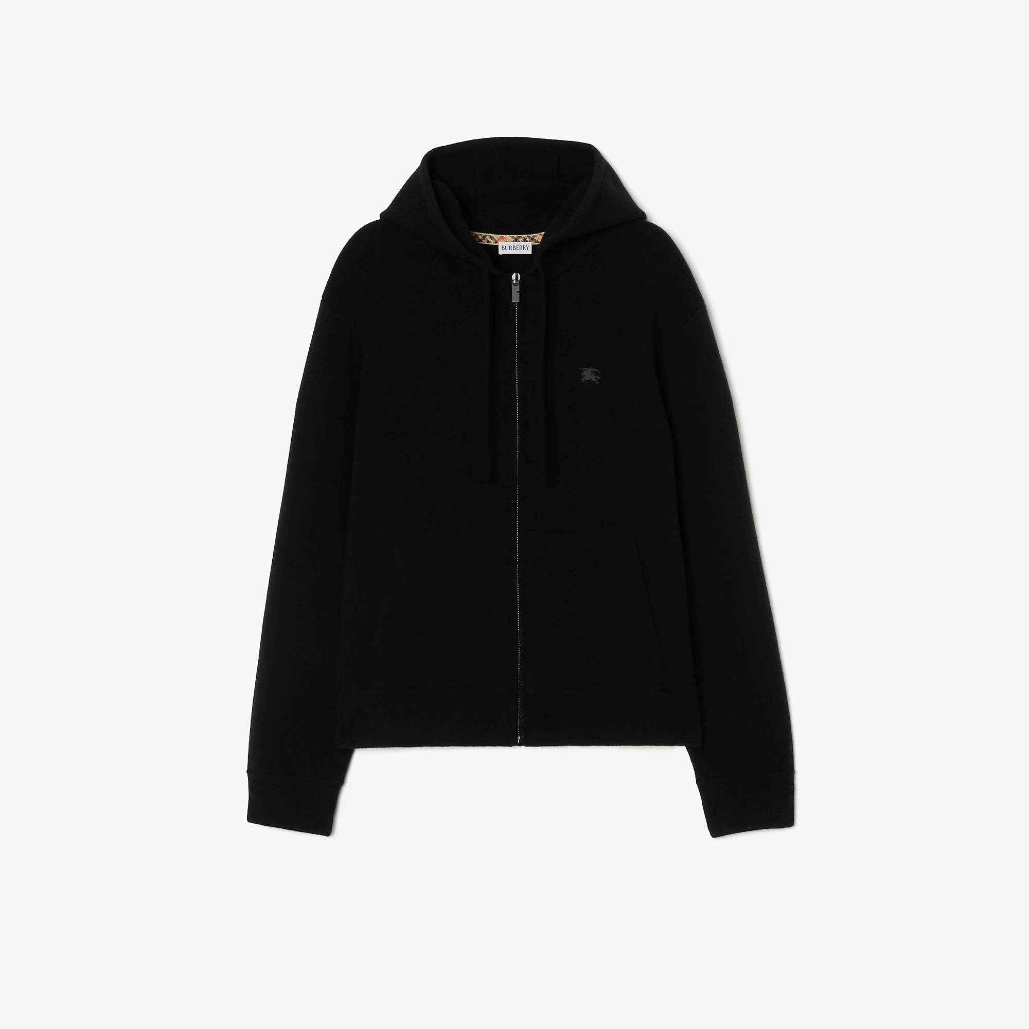 Cashmere Blend Zip Hoodie - 1
