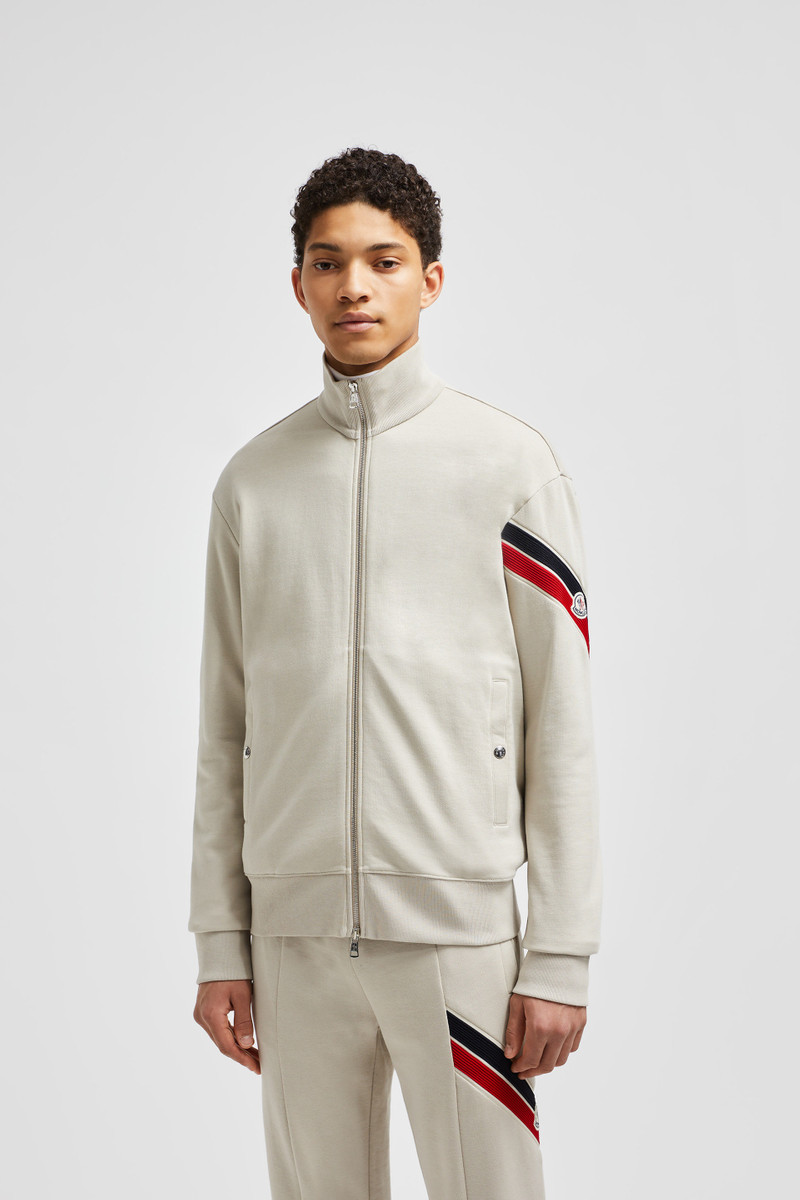 Tricolor 손질 Zip-Up 스웨터 3