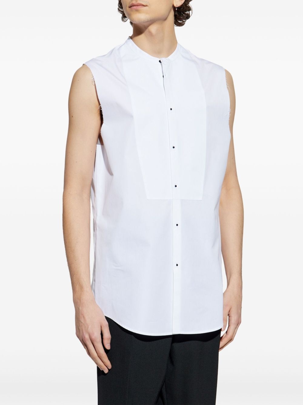 cotton sleeveless shirt - 3