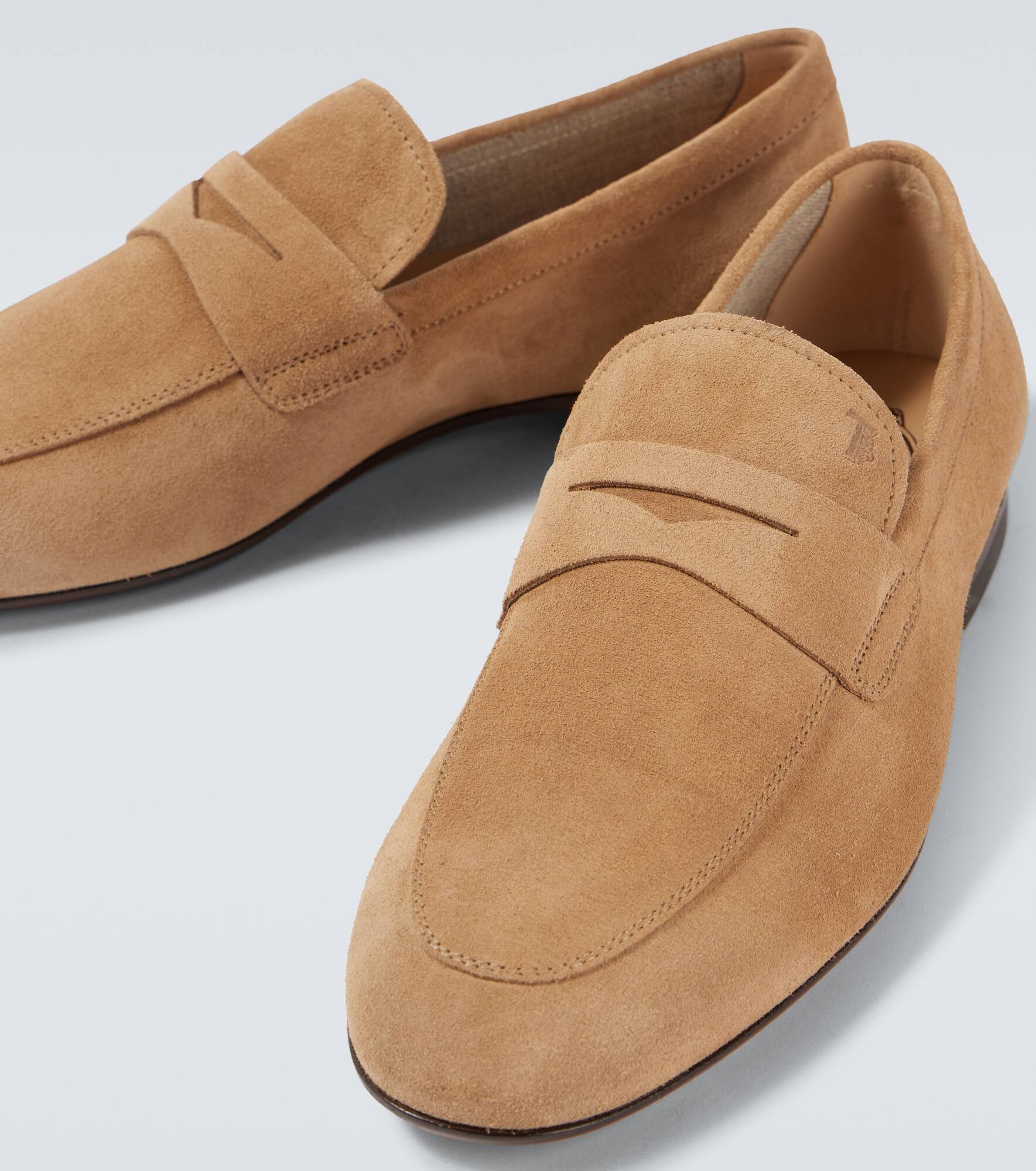 Suede penny loafers - 3