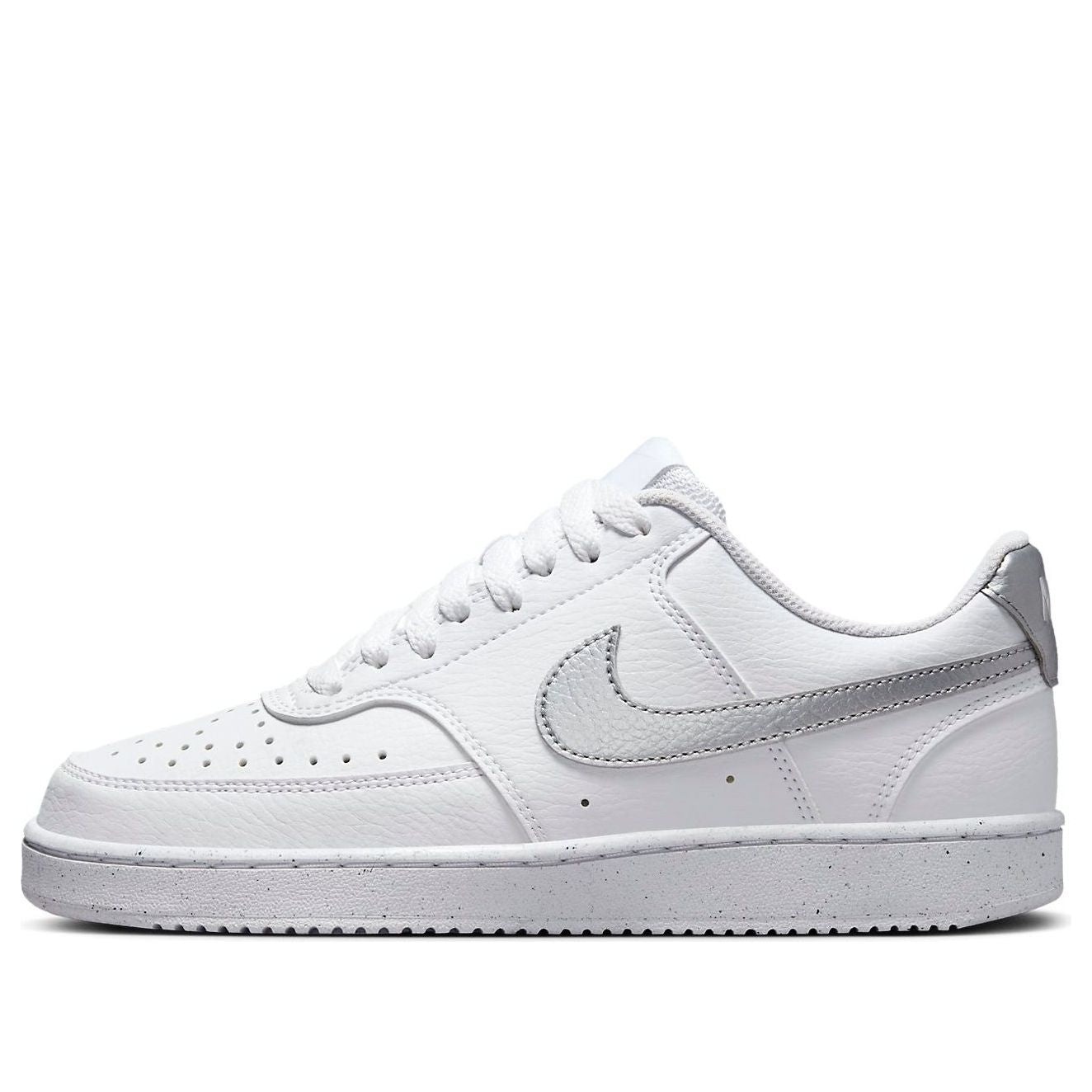 (WMNS) Nike Court Vision 1 Low Next Nature 'White Metallic Silver' DH3158-108 - 1