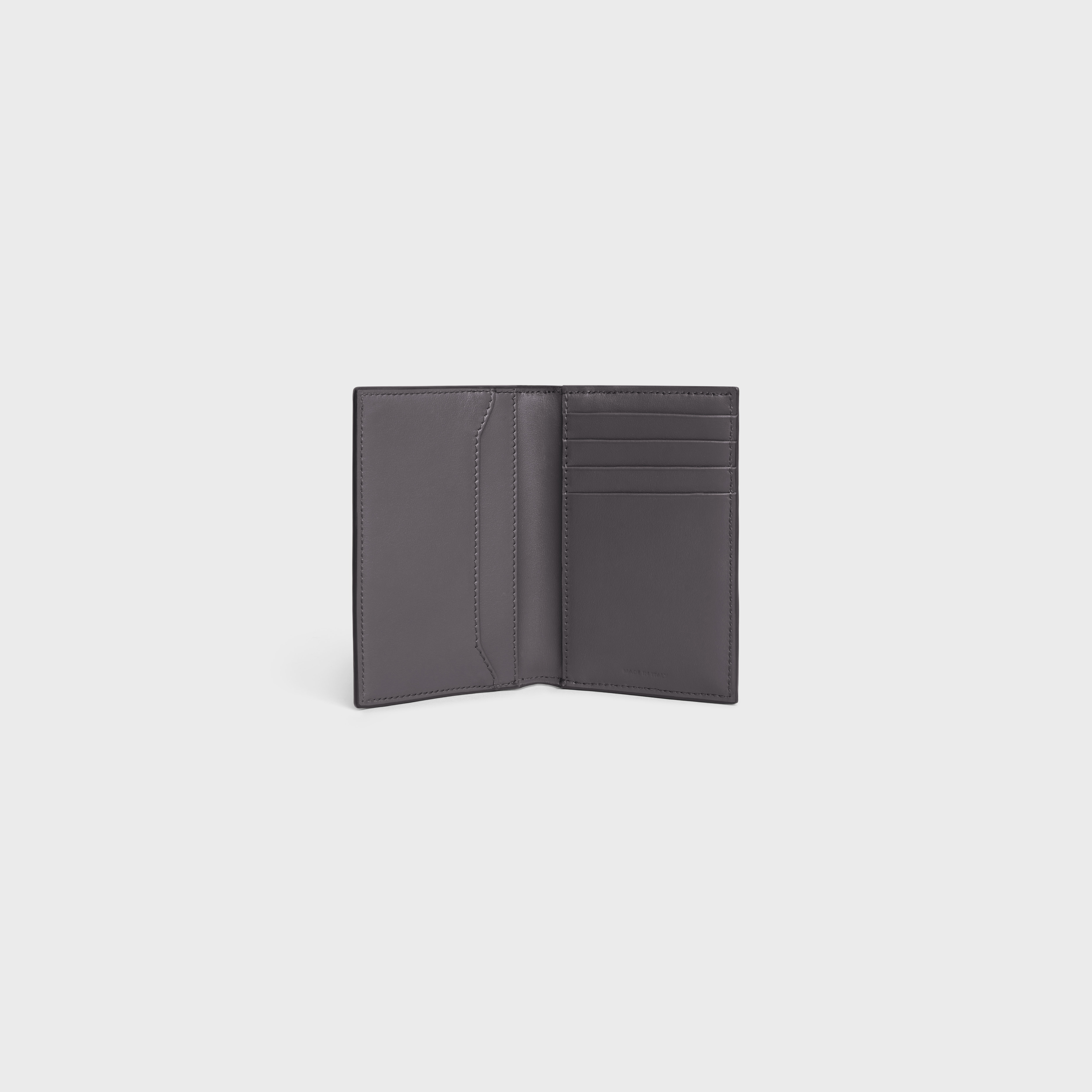 VERTICAL CARD HOLDER in Calfskin with triomphe embossed - 5