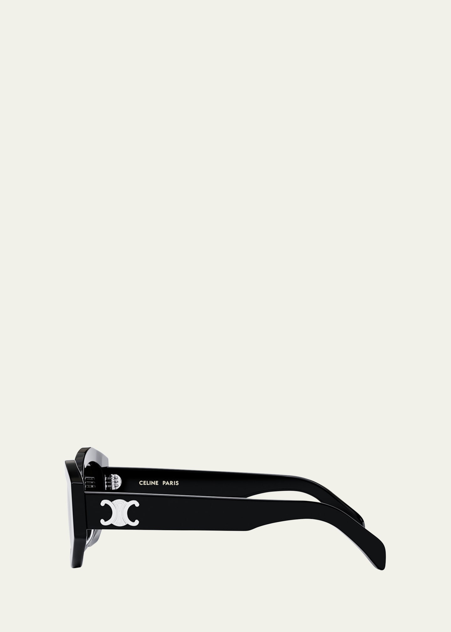 Men's Triomphe Acetate and Nylon Oval Sunglasses - 3