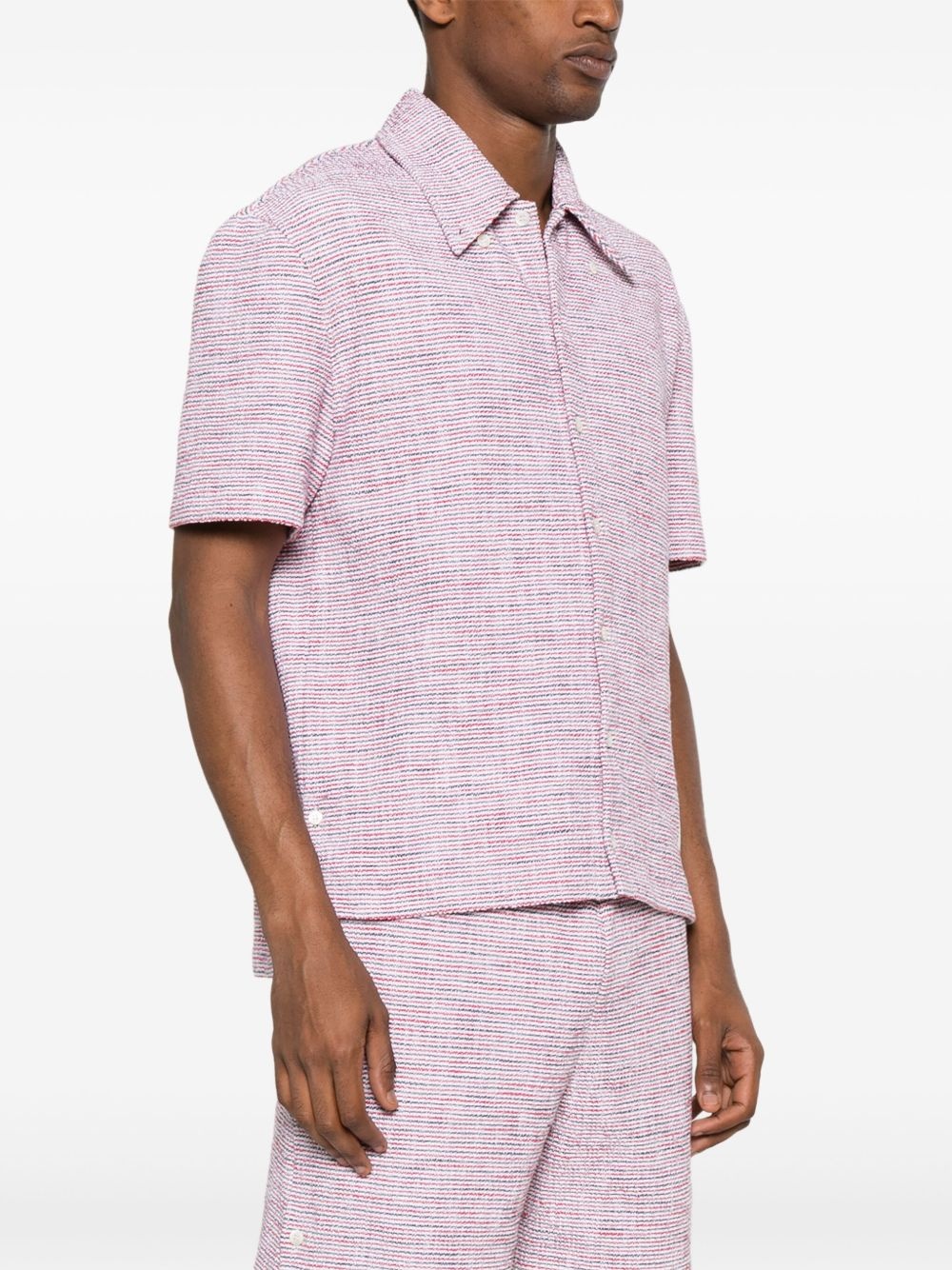RWB-striped tweed shirt - 3