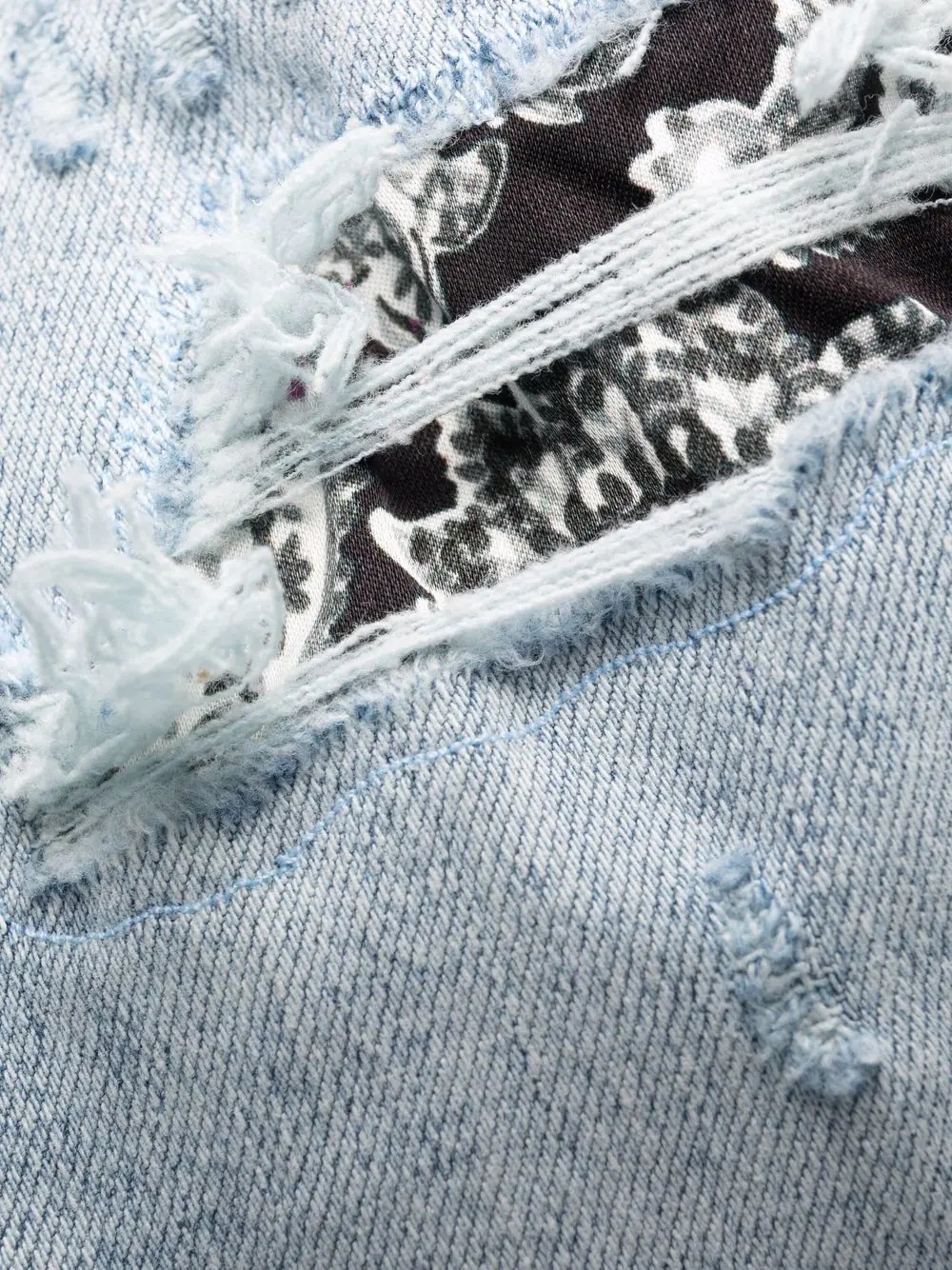 distressed skinny jeans - 7