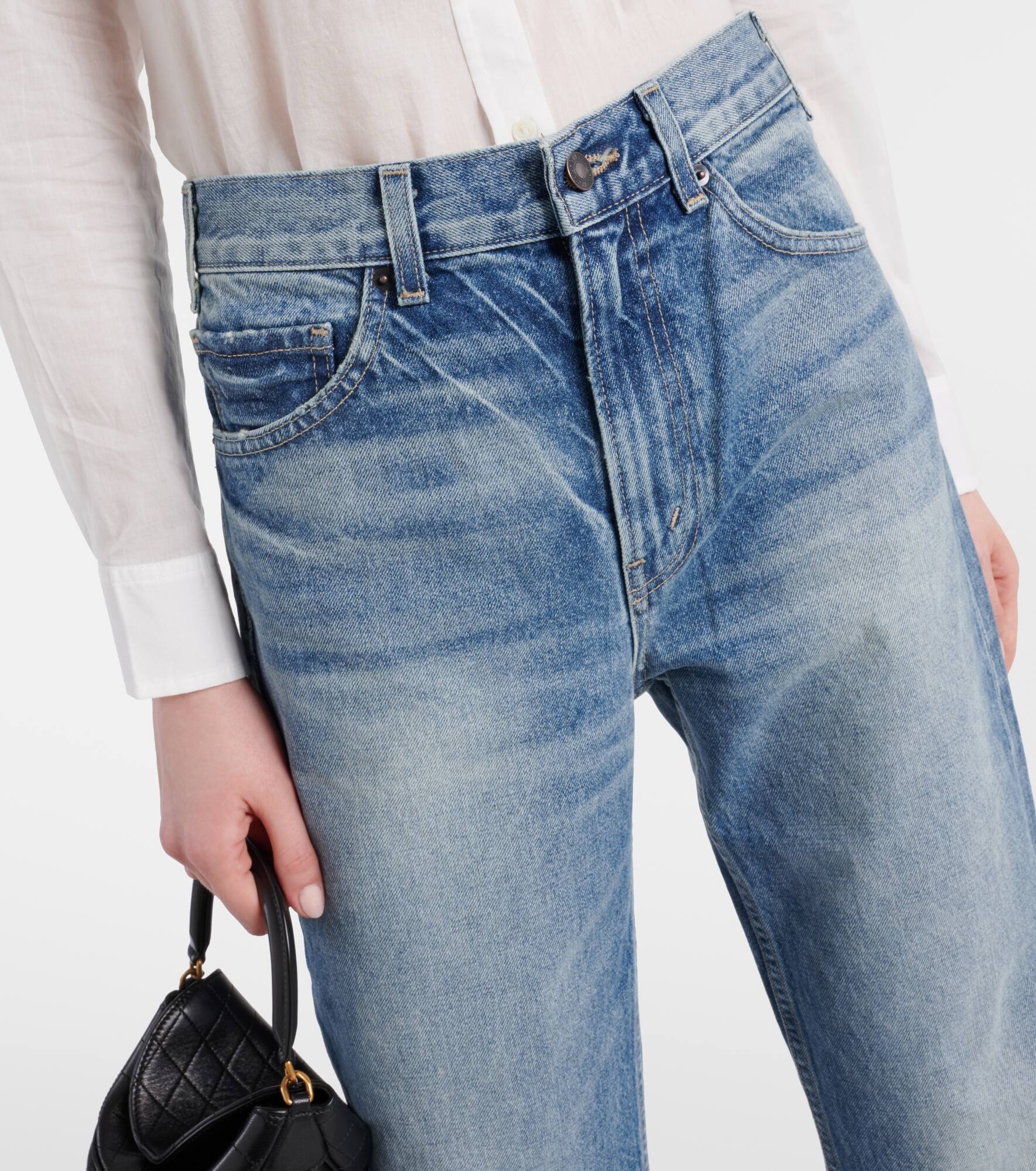 Mitchell low-rise wide-leg jeans - 4