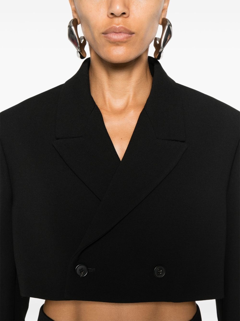 cropped blazer - 5
