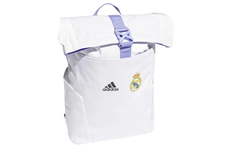 adidas adidas Real Madrid Printing Large Capacity Backpack Unisex White / Purple H59679 outlook