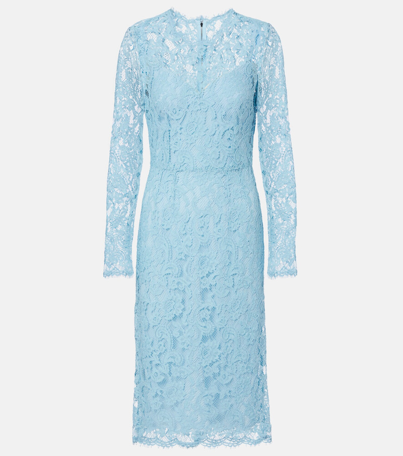 Cotton-blend lace cocktail dress 1