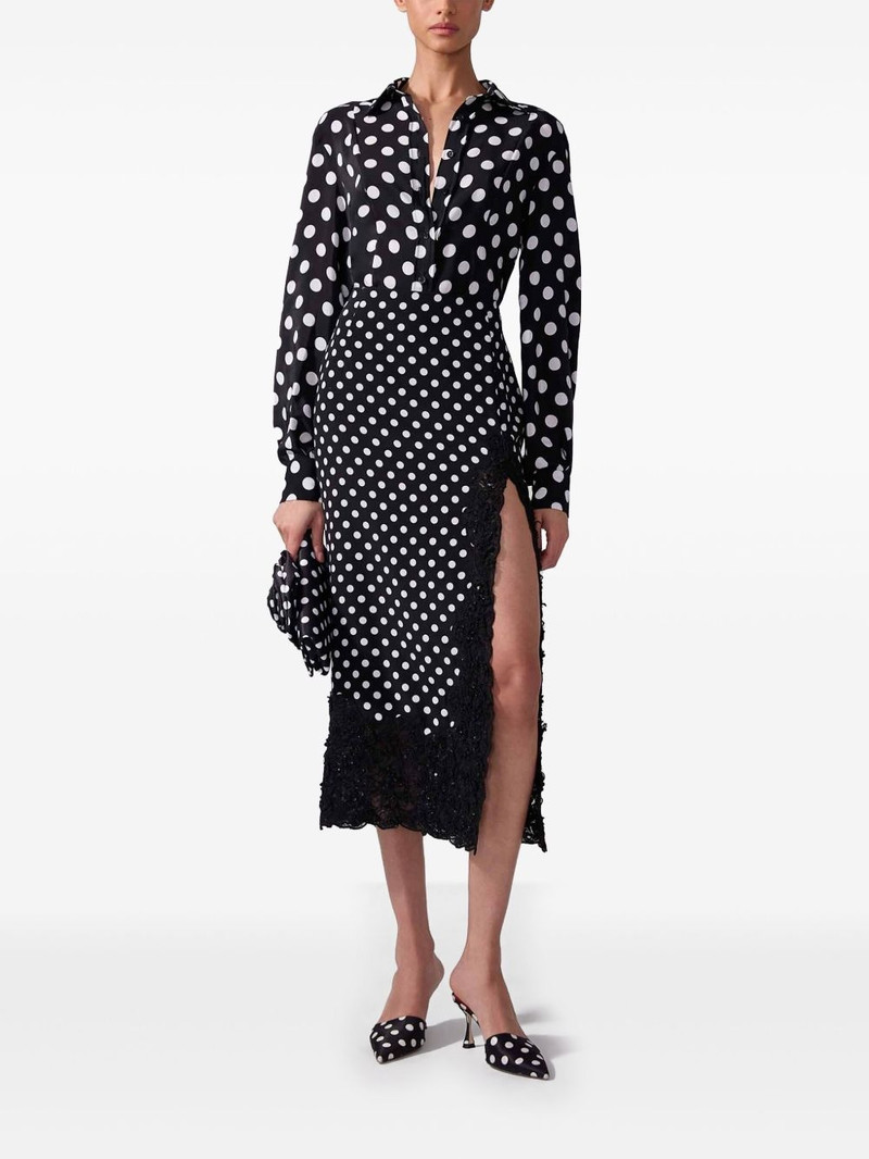 CAROLINA HERRERA polka dot midi skirt outlook