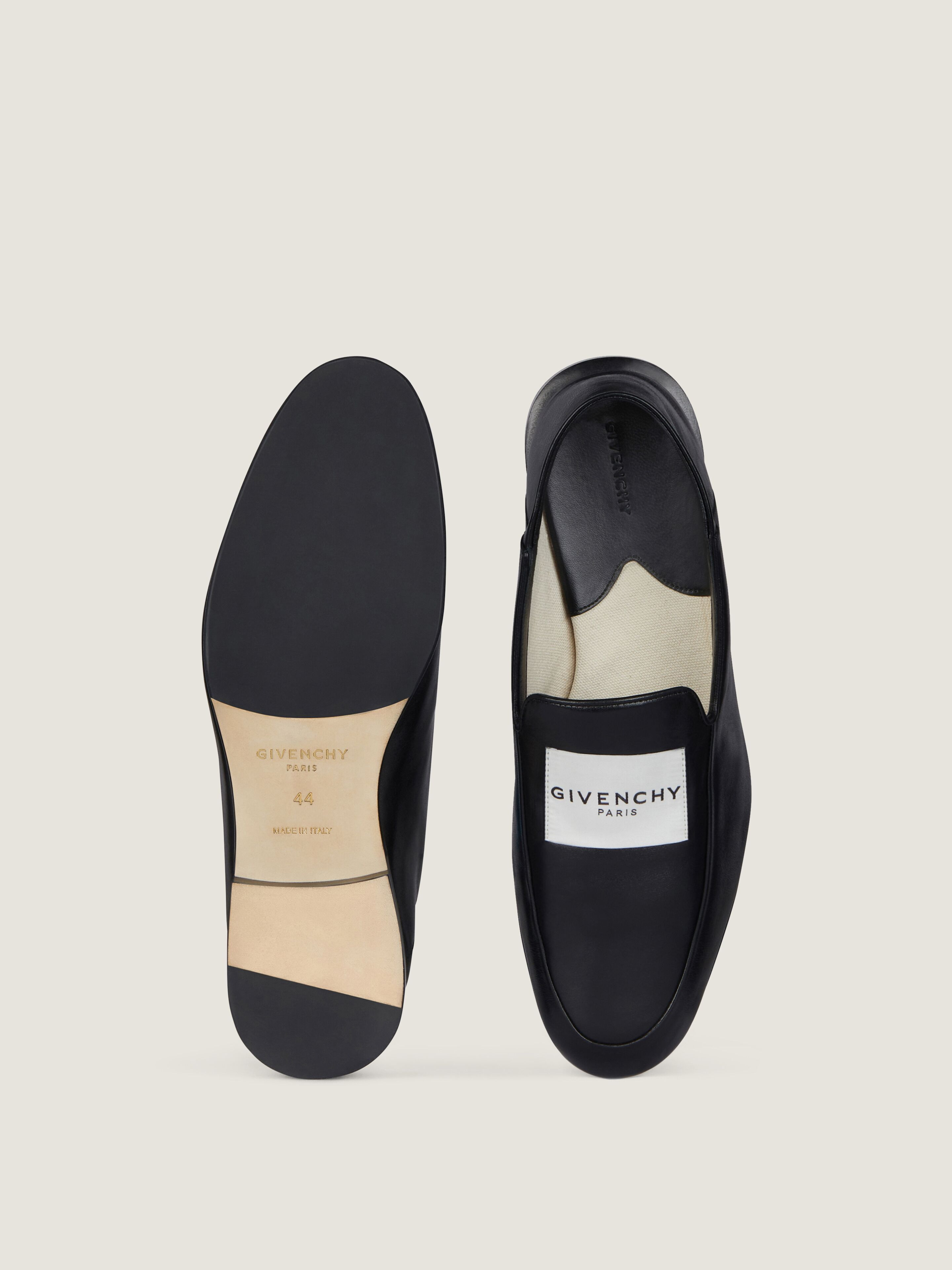 LABEL LOAFERS IN SHINY LEATHER - 4