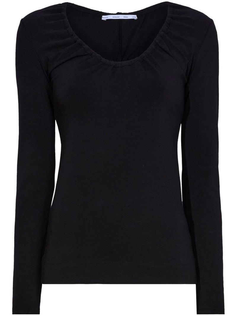 Sophia cut-out ruched top 1